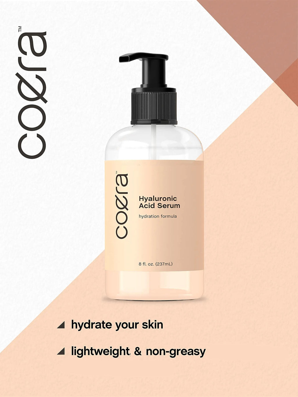 Hyaluronic Acid Serum for Face & Skin | 8 oz | Paraben & SLS Free Moisturizer | Packaging Coera Au supplements
