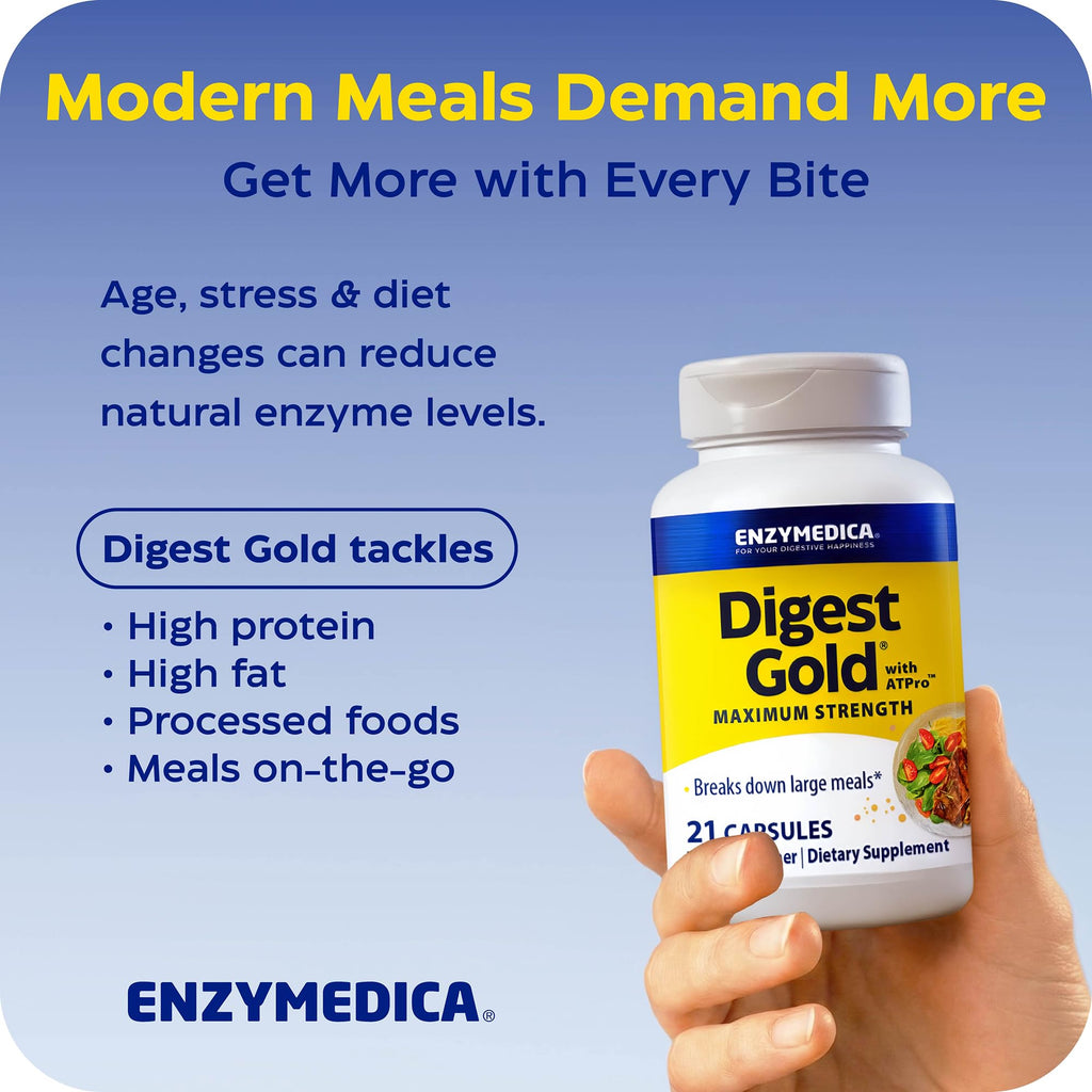 Enzymedica, Digest Gold to Go Pillbox, 21 Capsules
