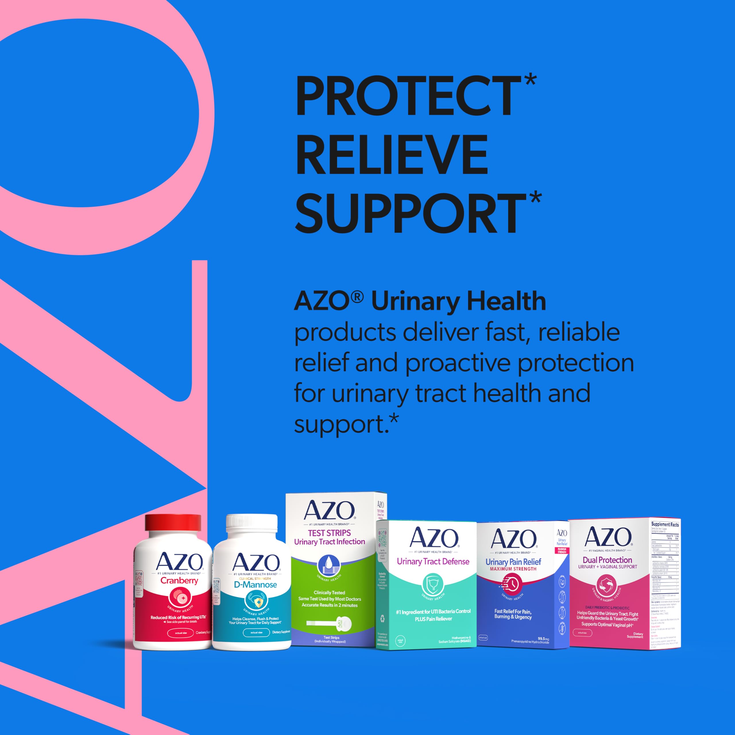 AZO Urinary Pain Relief Maximum Strength | Fast Relief of UTI Pain, Burning & Urgency | Targets Source of Pain | #1 Most Trusted Brand | 48 Tablets AZO Au supplements