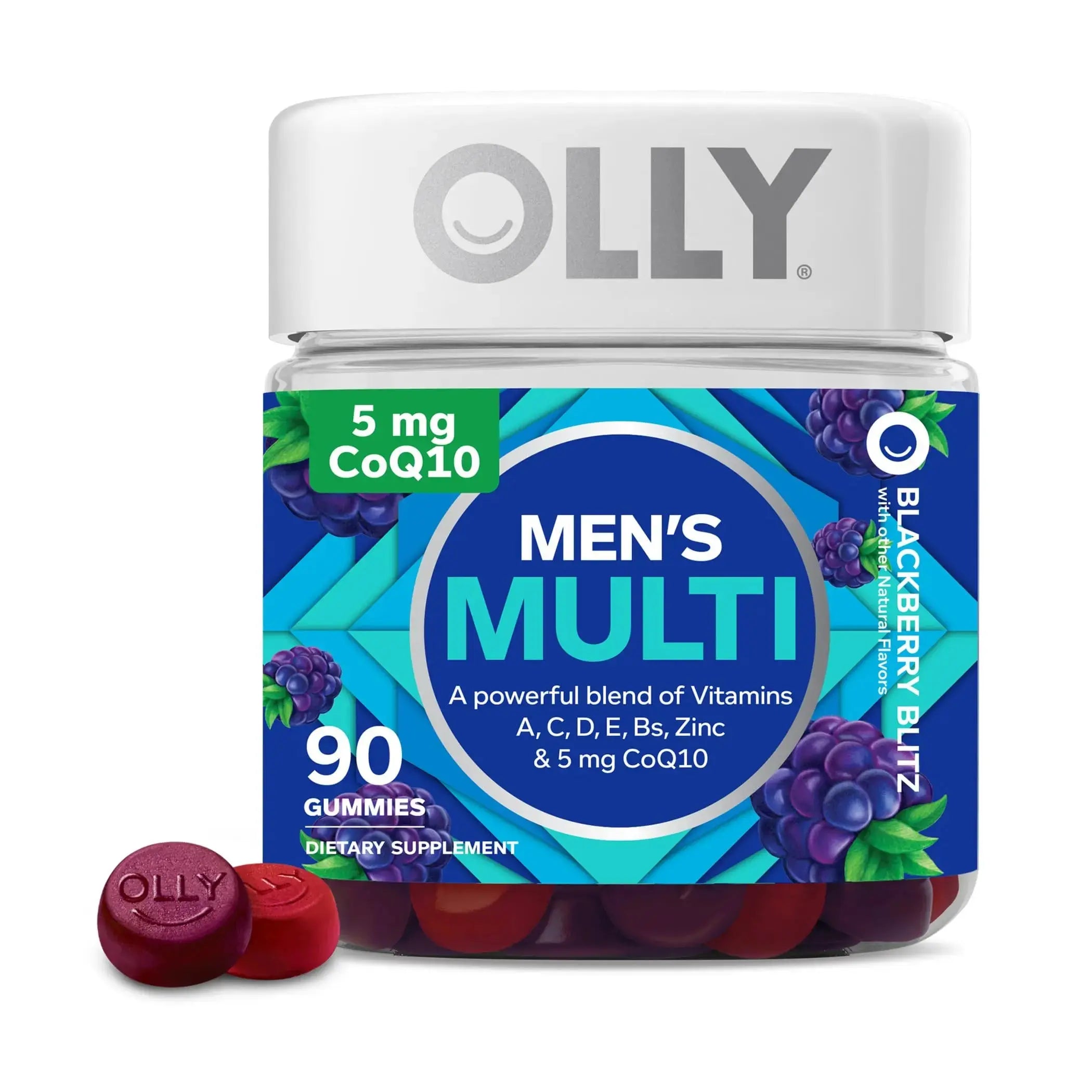 OLLY Men's Multivitamin Gummy, Overall Health and Immune Support, Vitamins A, C, D, E, B, Lycopene & Extra Strength Daily Energy Gummy OLLY Au supplements