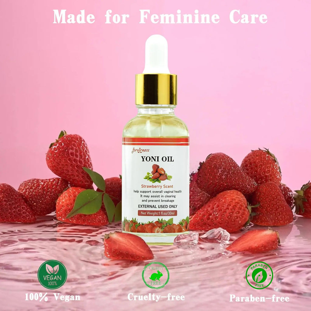 Yoni Wash Yoni Oil Yoni Bar Soap for Women PH Balance, Strawberry Body Oil, Feminine Wash forvirness Au supplements