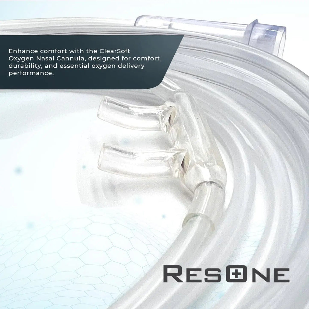 ResOne Soft Nasal Cannula 5-Pack - Oxygen Cannula, Curved Prongs, 4Ft Crush-Resistant Tubing ResOne Au supplements