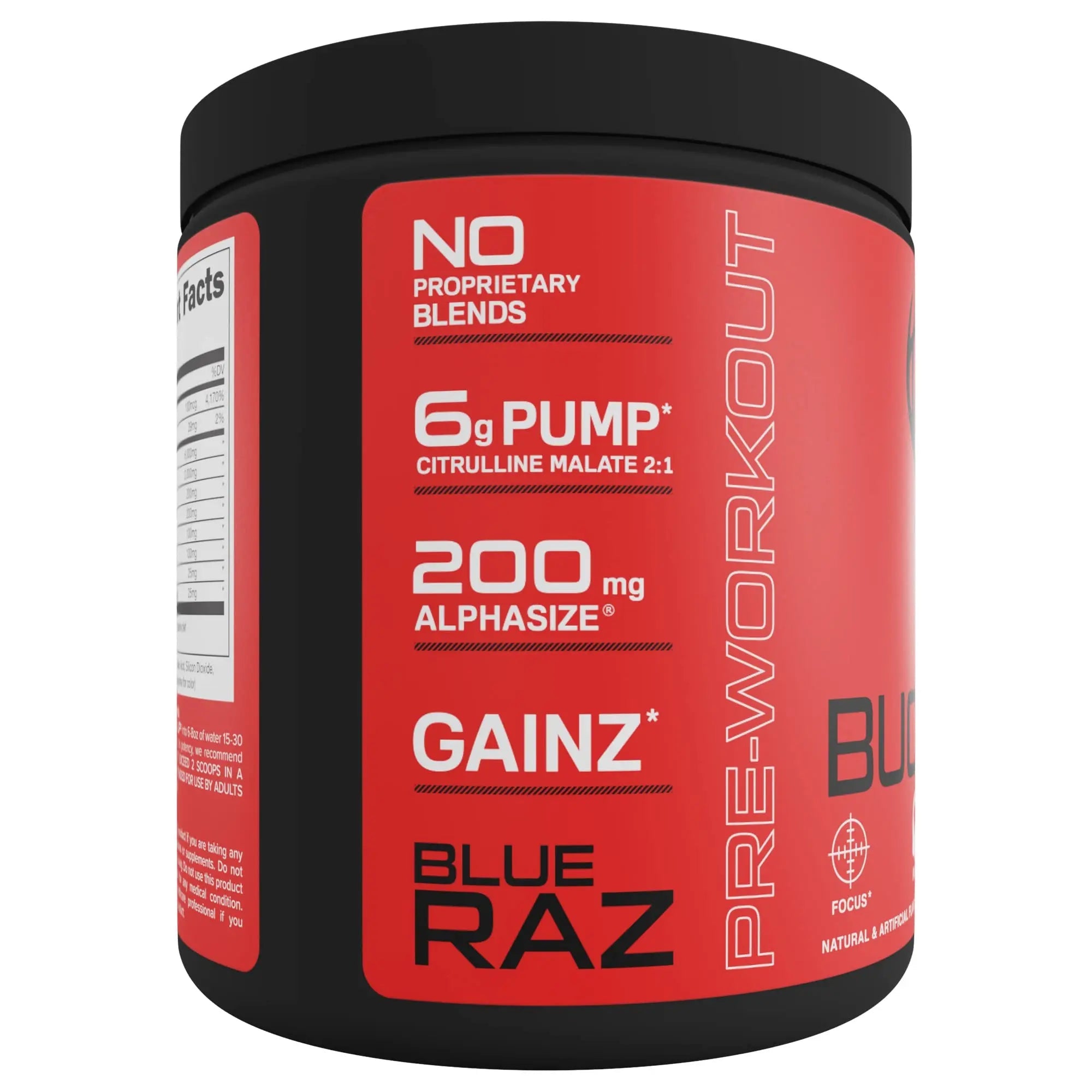 Bucked Up Pre Workout 6 Grams Citrulline, 2 Grams Beta Alanine, and 3 Other Registered Bucked Up Au supplements