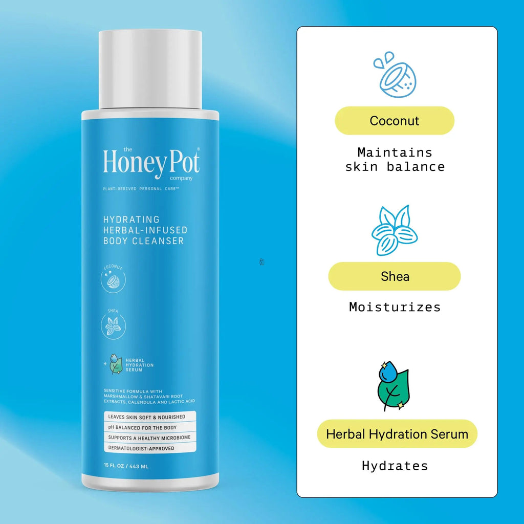 The Honey Pot Company - Body Wash for Women - Coconut Shea Hydrating Body Cleanser The Honey Pot Company Au supplements