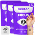 Nectar Focus Patches | Natural Cognitive Support with Ginkgo Biloba, Bacopa & Magnesium for Memory – Mental Clarity Neuro Patches for Work, Study – Clean Plant-Based Nootropic Alternative | 30 Count Nectar Patches Au supplements