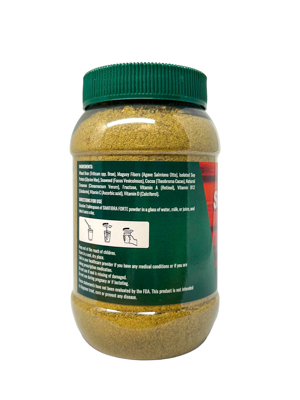 Simifibra Forte MX Dietary Fiber Supplement Powder 300g - Supports Digestive Health and Weight Management | Suplemento de Fibra Dietética en Polvo, 300g