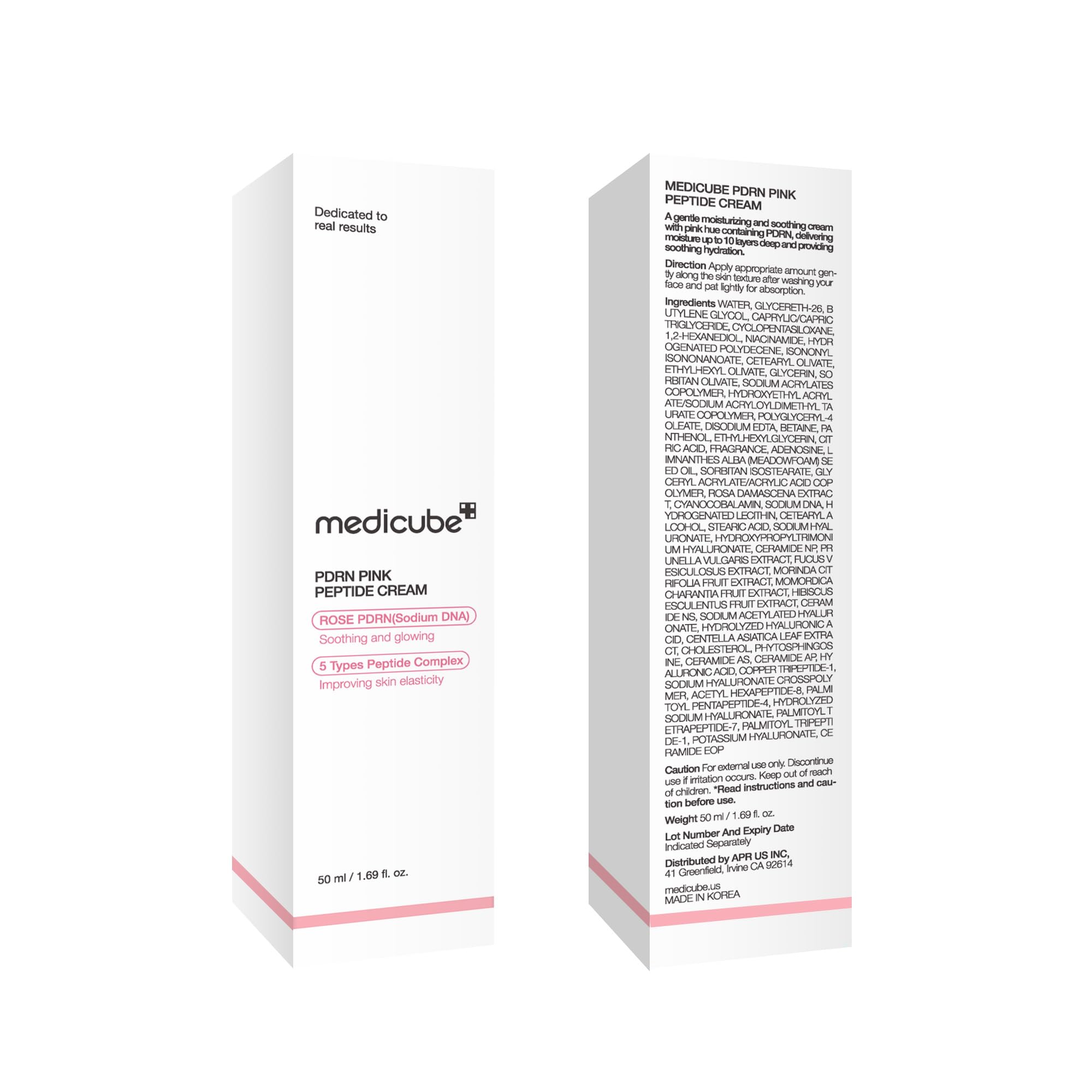 medicube PDRN Pink Hyaluronic Moisturizing Cream | Blemish Recovery, Relief & Hydrating Care | Restores Skin Elasticity & Glow