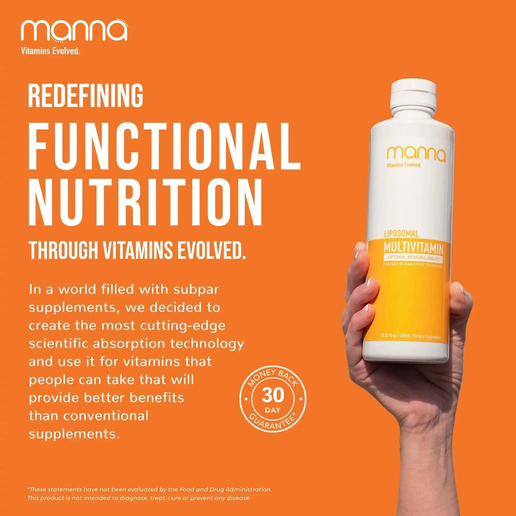 Manna Vitamins Evolved Liposomal Multivitamin - Daily Multivitamin Provides 20 Vitamins and Minerals - Multivitamins for Men and Women Manna Vitamins Evolved Au supplements