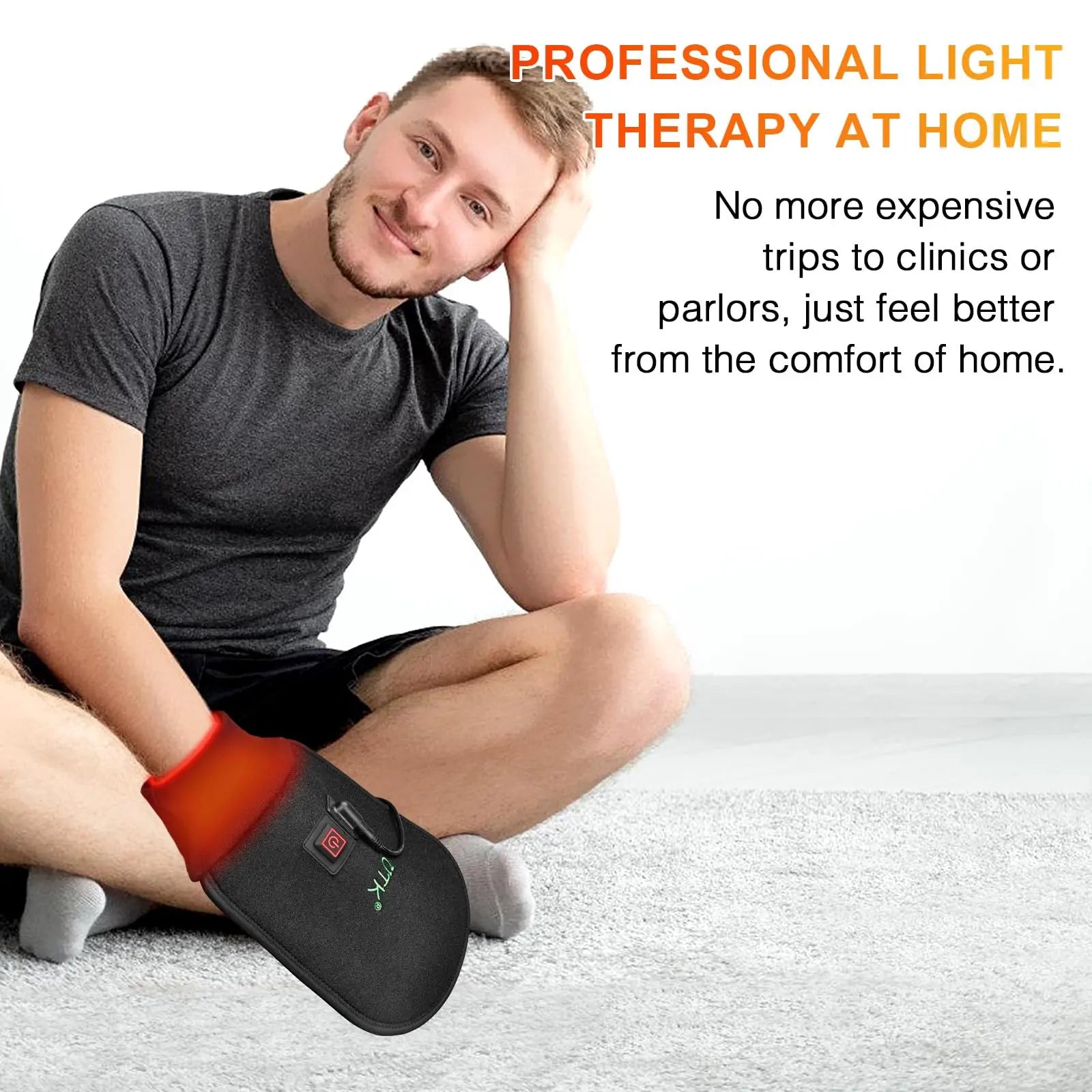 UTK Red Light Therapy Glove for Hands, Double-Sided Infrared Light Therapy Device for Finger UTK Au supplements