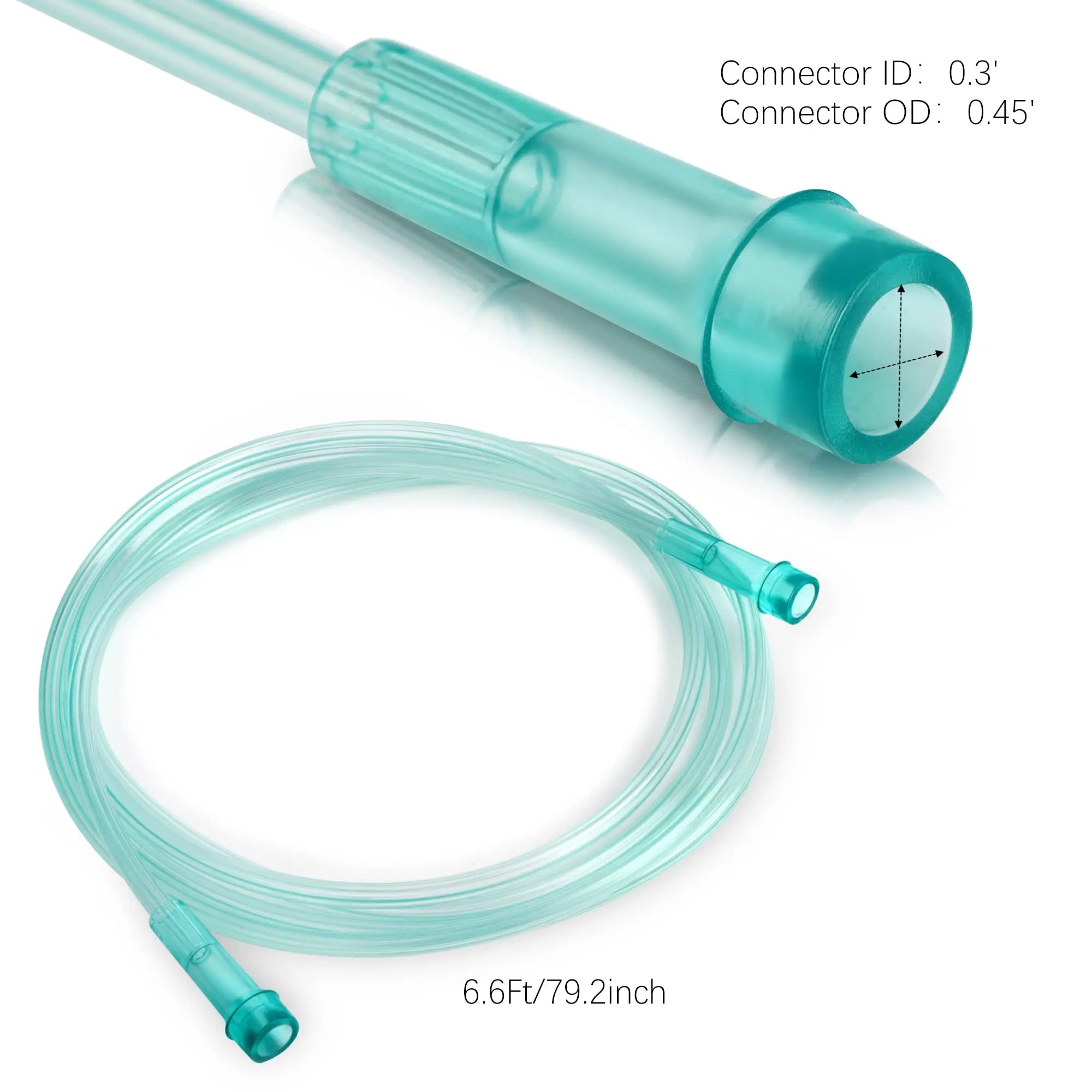 ANSNF 2 Pack Oxygen Mask for Face Adult with 6.6' Tube & Adjustable Elastic Strap - Size M+L ANSNF Au supplements