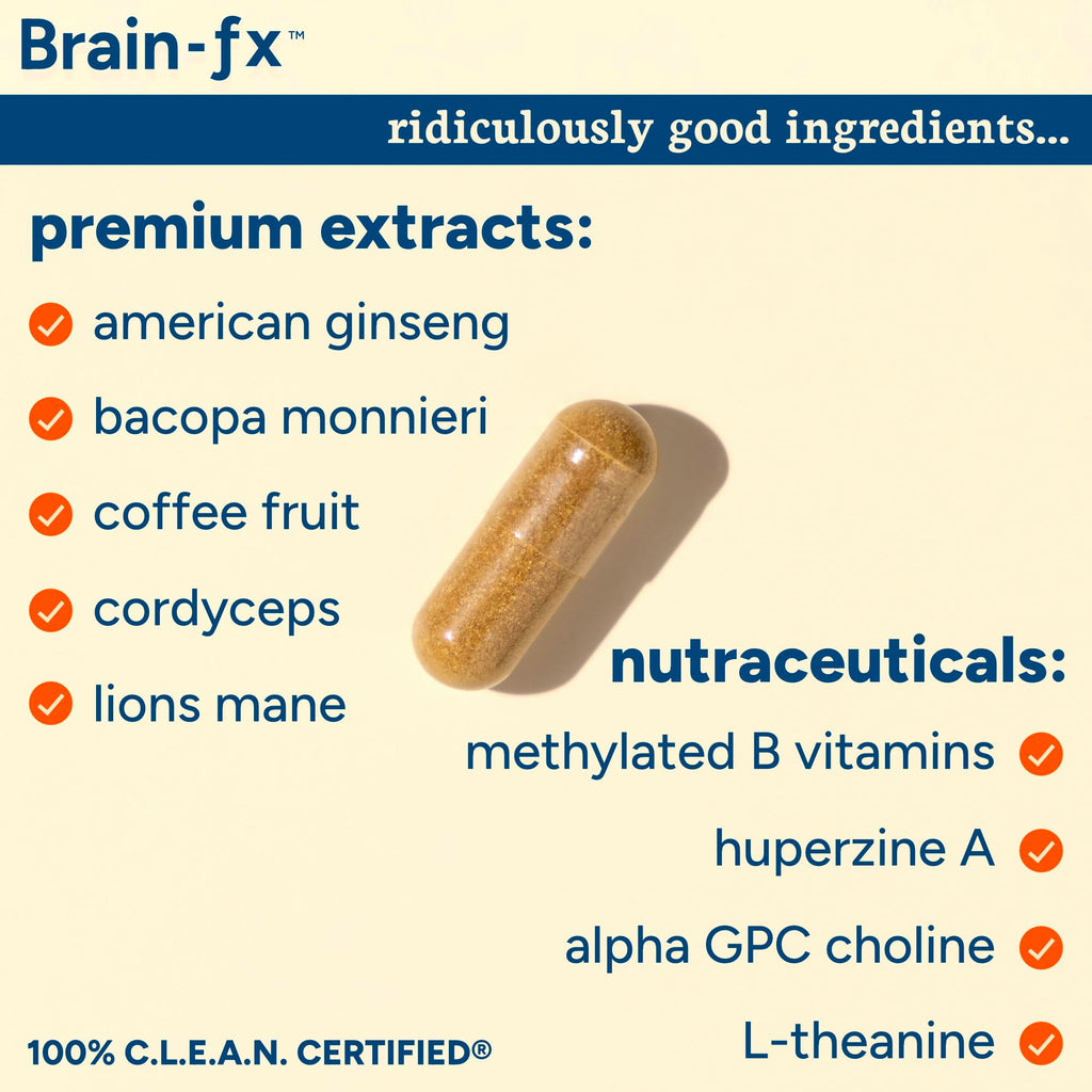 PPO Lab® Brain-fx™ Extended-Release Vitamins for Brain Health, Supplement for Memory and Focus with Nootropics, BDNF Factor, Methylated B Complex, L-Theanine