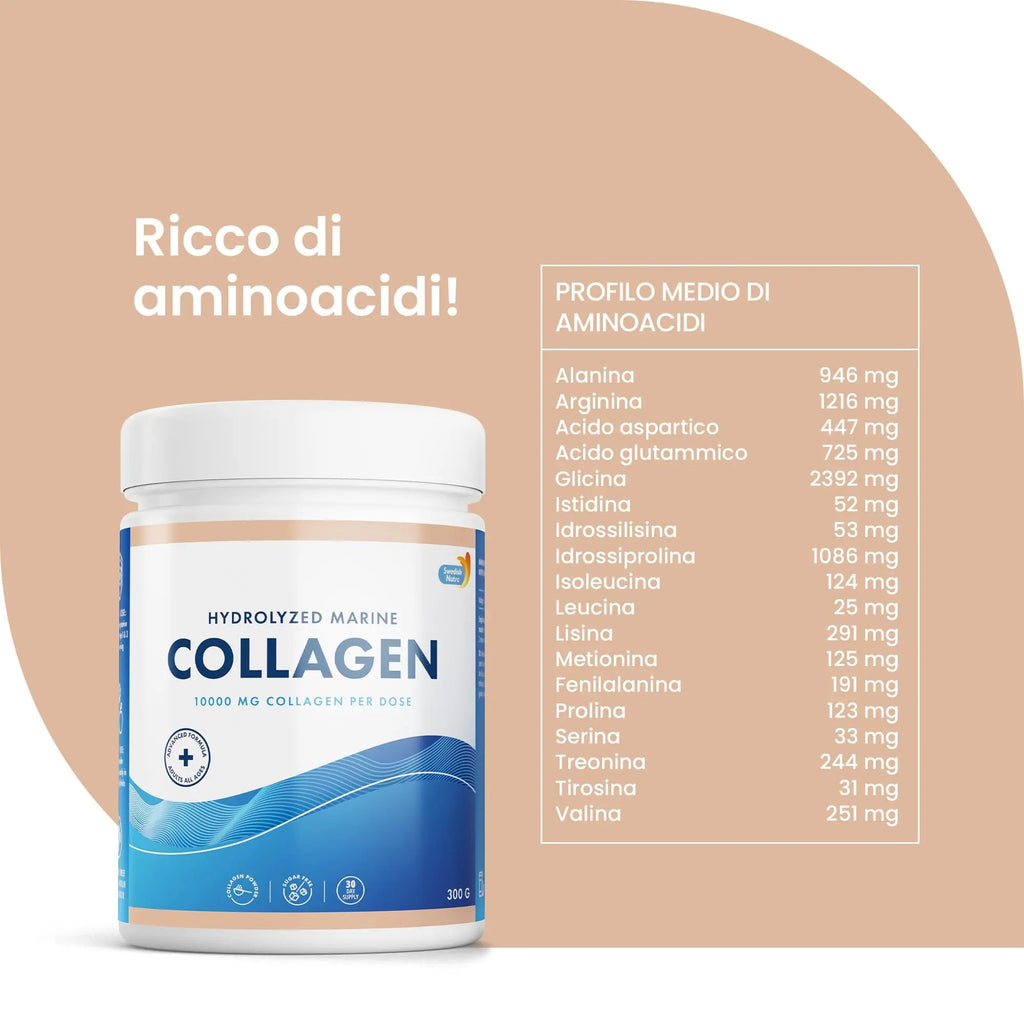 100% Marine Collagen Powder 300g I Pure Hydrolyzed Collagen Powder (Type I & III) Swedish Nutra Au supplements