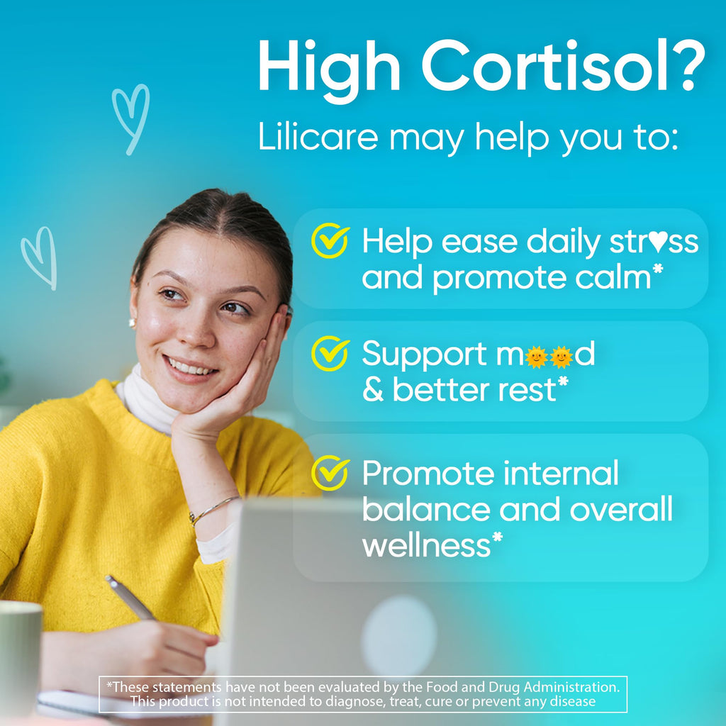Cortisol Gummies for Women & Men, Sugar Free Cortisol Reducer Supplements w/ Magnesium, Ashwagandha, Mushroom, L-theanine, Rhodiola, Vitamin B6 B12 for Cortisol Detox, Relax, Sleep Support 2 Pack LILICARE Au supplements