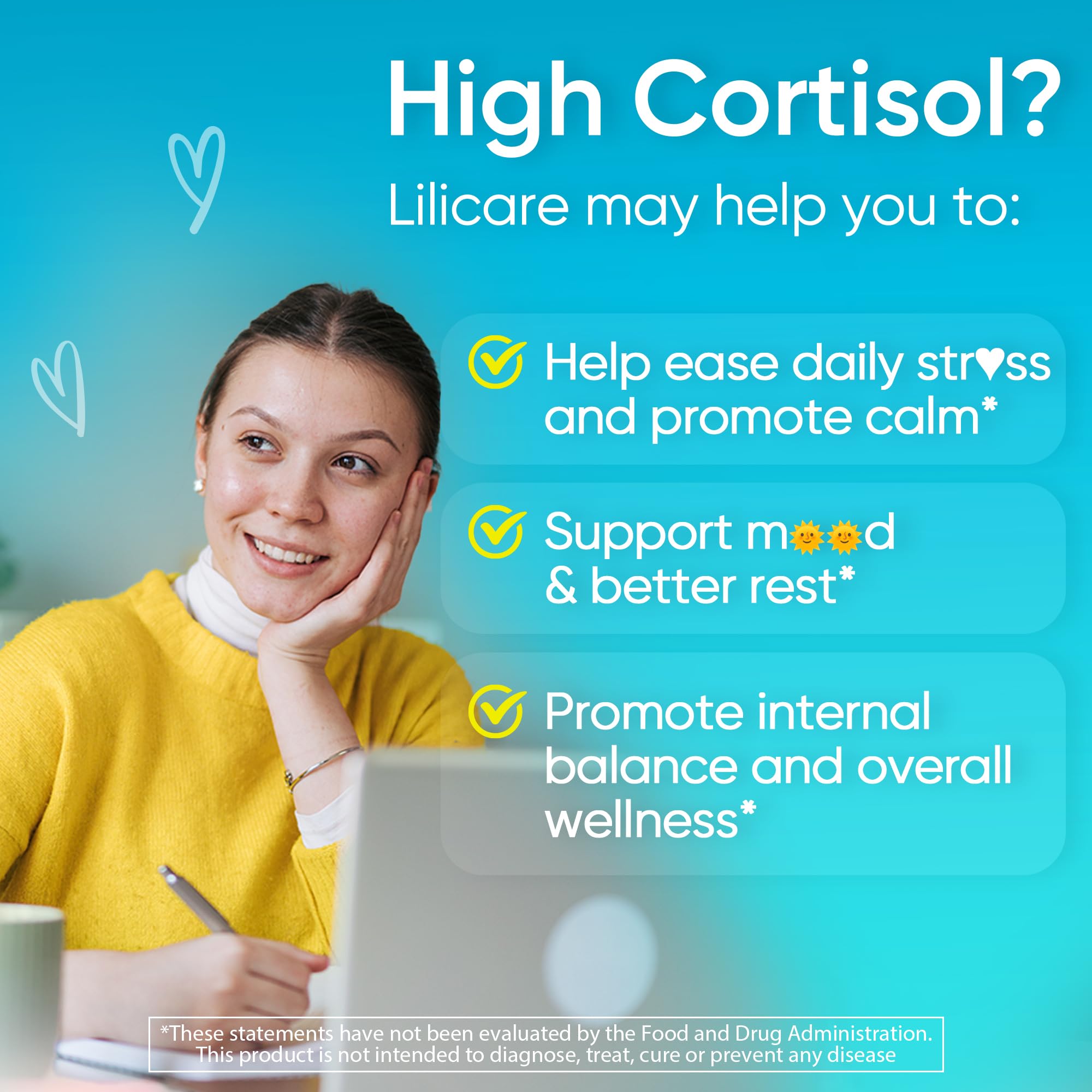 Cortisol Gummies for Women & Men, Sugar Free Cortisol Reducer Supplements w/ Magnesium, Ashwagandha, Mushroom, L-theanine, Rhodiola, Vitamin B6 B12 for Cortisol Detox, Relax, Sleep Support 2 Pack LILICARE Au supplements