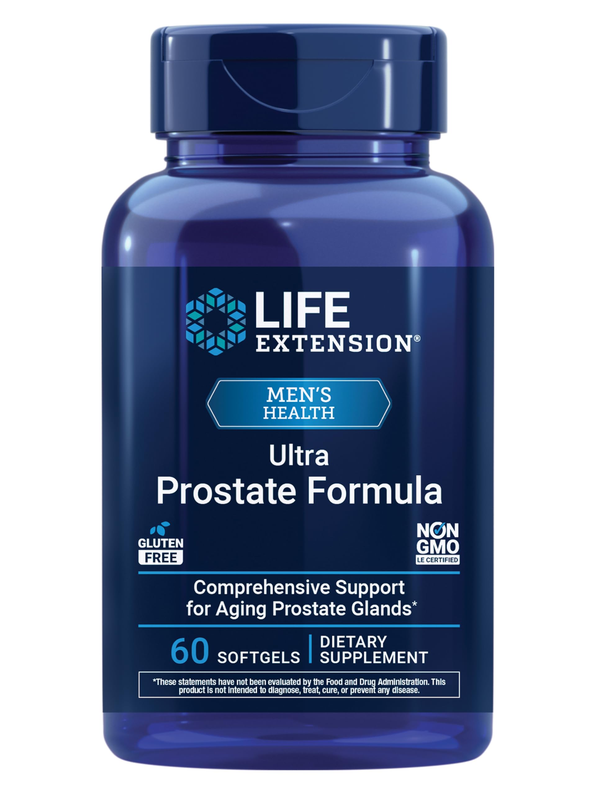 Life Extension Ultra Prostate Formula, Saw Palmetto for Men, pygeum, stinging Nettle Root, lycopene, Prostate Health, Urination Flow