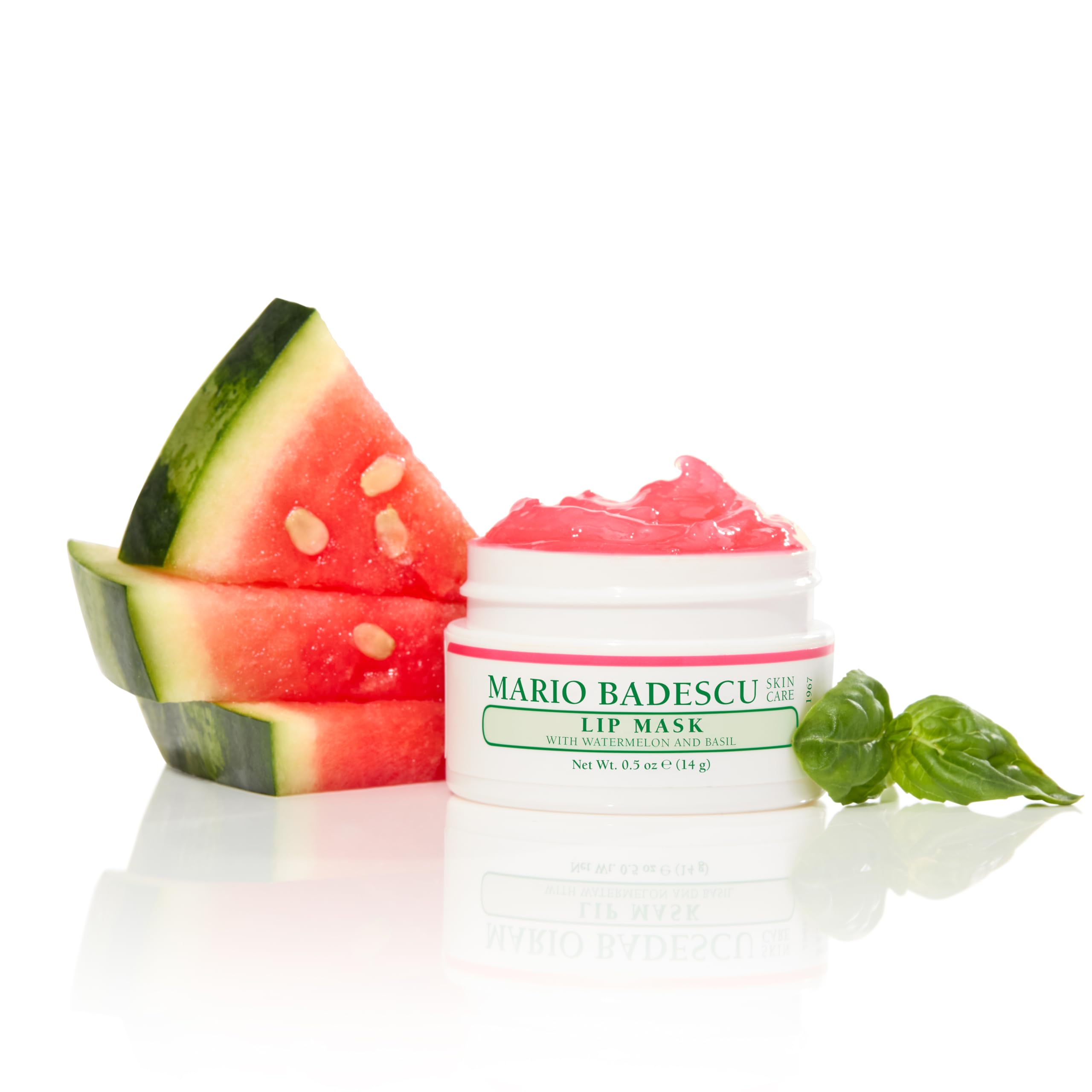 Mario Badescu Lip Mask with Watermelon & Basil for All Skin Types, Overnight Lip Treatment