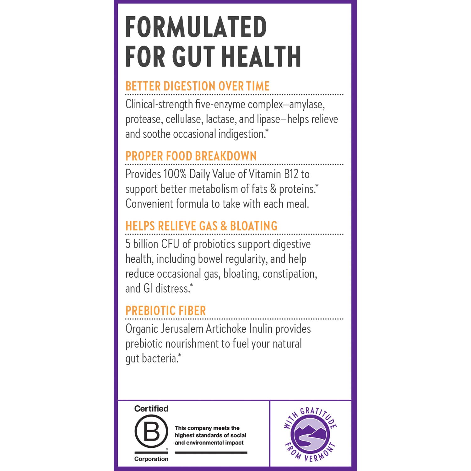 New Chapter All-Flora Enzyme Complex with Probiotics Relieves Bloating & Gas - Clinical-Strength Digestive Enzymes + Ultra-Concentrated Probiotics + Fermented Vitamin B12, 90 Vegan Capsules New Chapter Au supplements