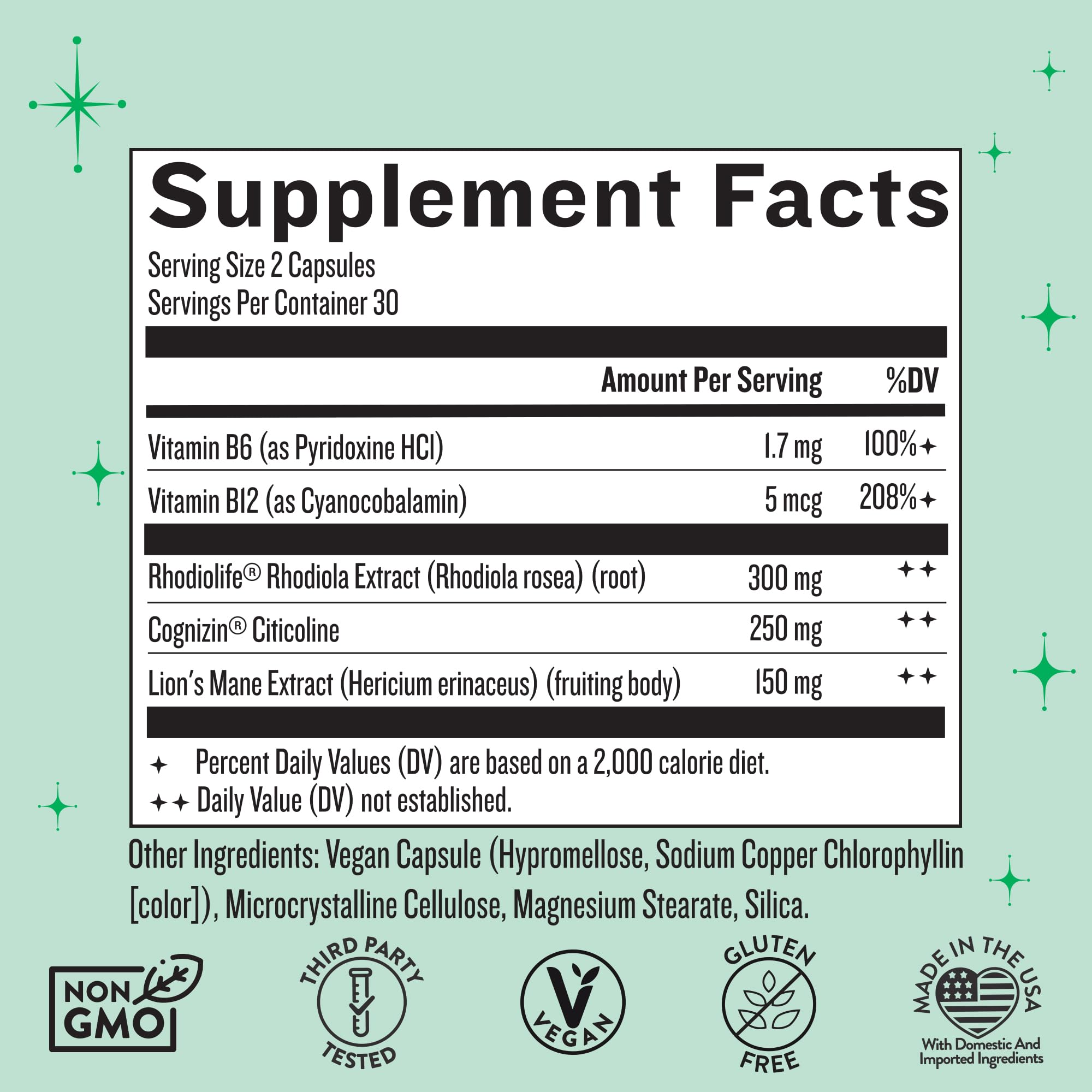Legendairy Milk Clever Girl - Focus Supplement with Lion’s Mane & Citicoline - Nootropic Lions Mane Supplement for Memory, Focus & Mental Clarity, 30 Servings Legendairy Milk Au supplements