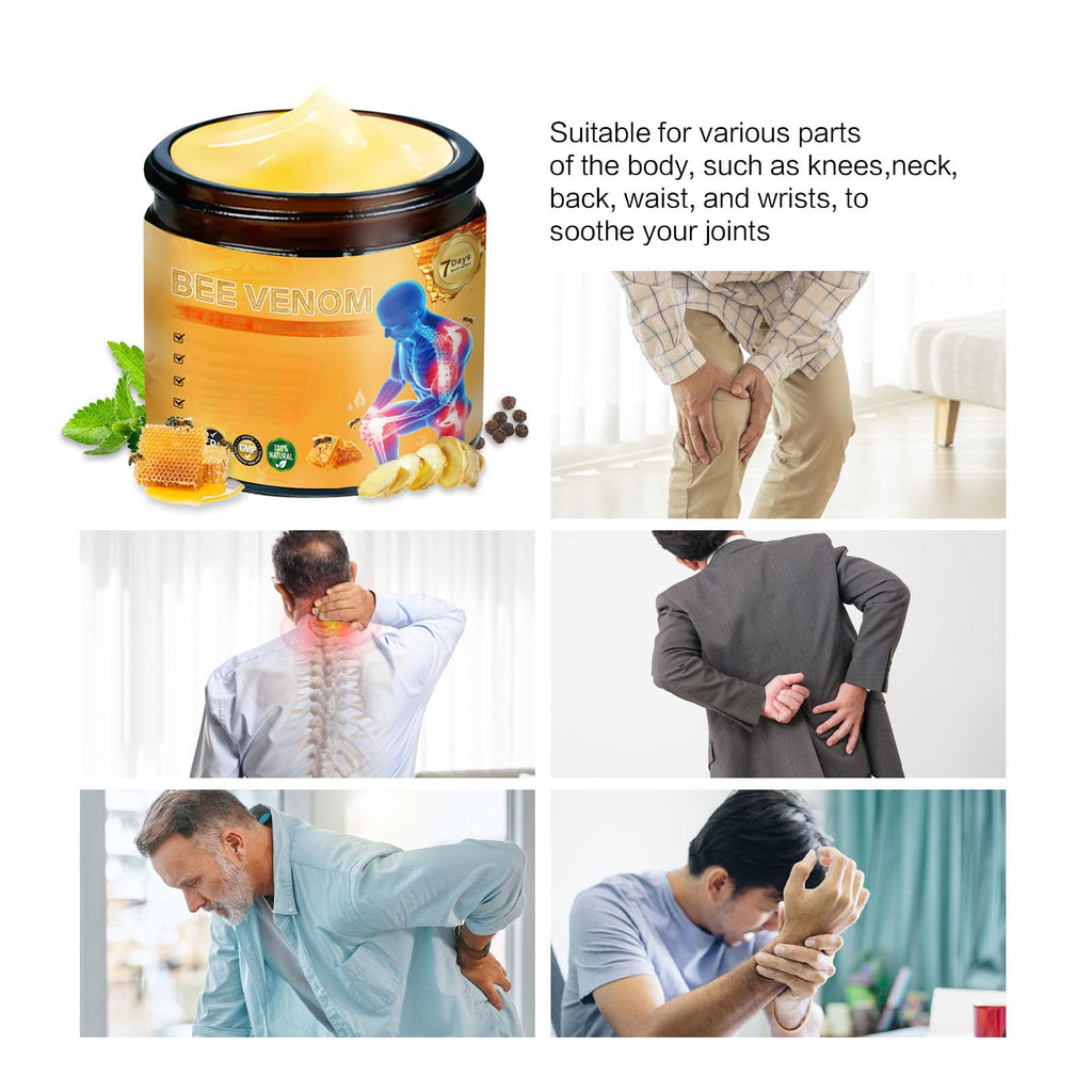2 Pcs Bee Venom Joint Treatment Cream, Throughout Release Joint Activities Muscle and Massage Relief Gel. Yaper Au supplements