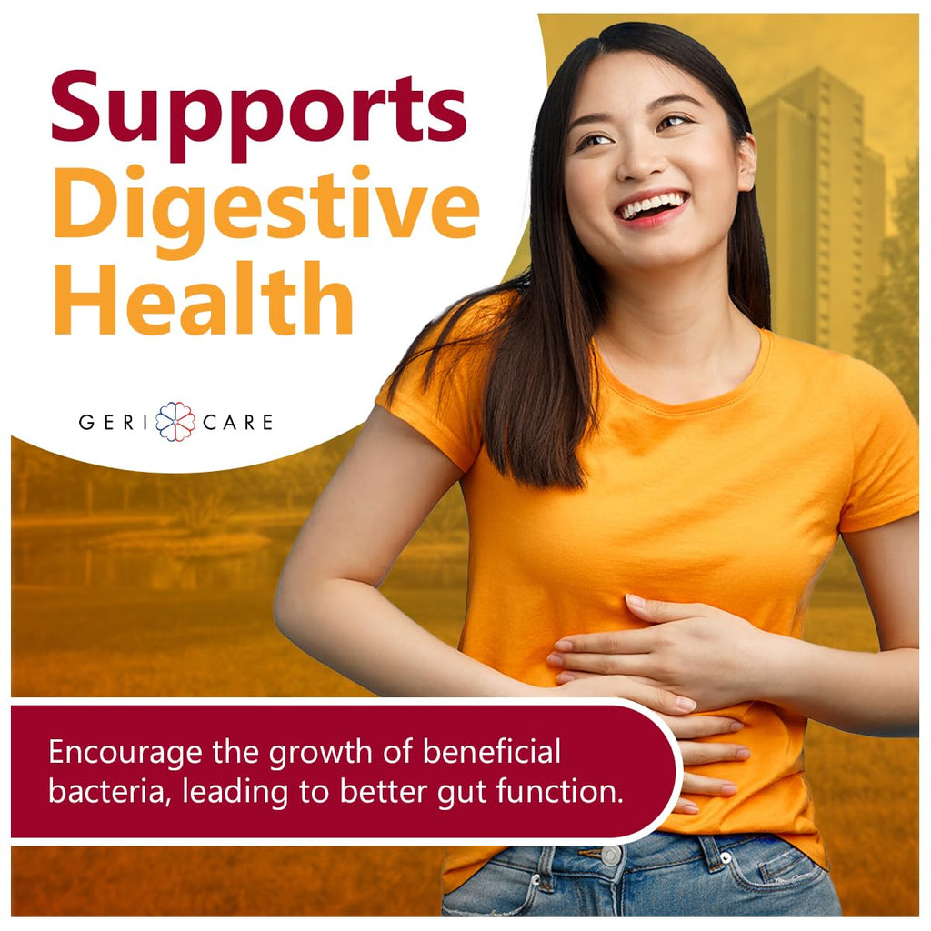 GeriCare Prebiotic Digestive Support, Gummies Compare to Metamucil Fiber Gummies, Berry Flavor, 72 Count, Plant-Based Fiber for Gut Health, Non-GMO,