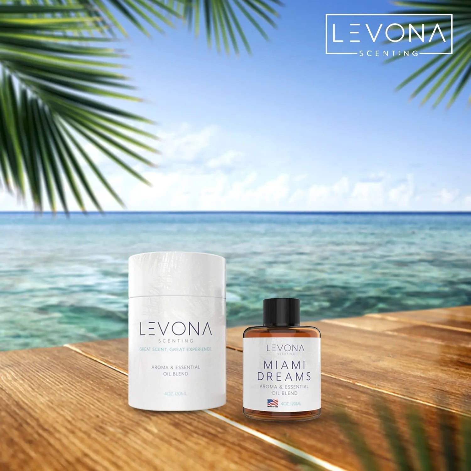 Levona Scent Essential Oils for Diffusers for Home: Miami Dreams Hotel & Home Luxury Scents Fragrance Oil LEVONA SCENT Au supplements