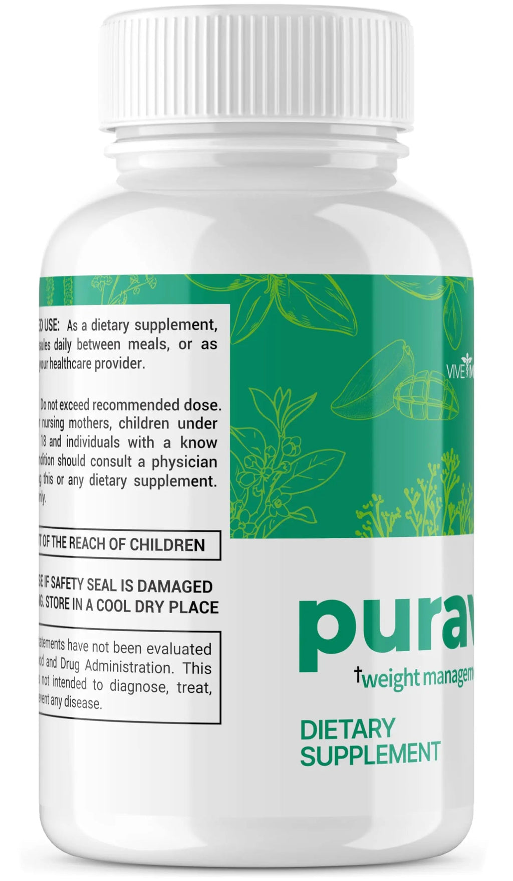 VIVE MD Puravive Premium Weight Management Capsules - Advanced Formula with 60 Non VIVE MD Au supplements