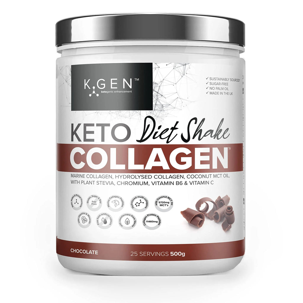 K-GEN Diet Shake Meal Replacement Keto Collagen Powder | Multi Collagen Protein with MCT Oil, Vitamin C K GEN ketogenic enhancement Au supplements