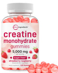 Creatine Monohydrate Gummies 5,000mg Per Serving, 120 Count | Sugar Free Strawberry Raspberry Flavored | Creatine for Women & Men | Pre Workout + Muscle Strength & Recovery Support | Non-GMO Micro Ingredients Au supplements