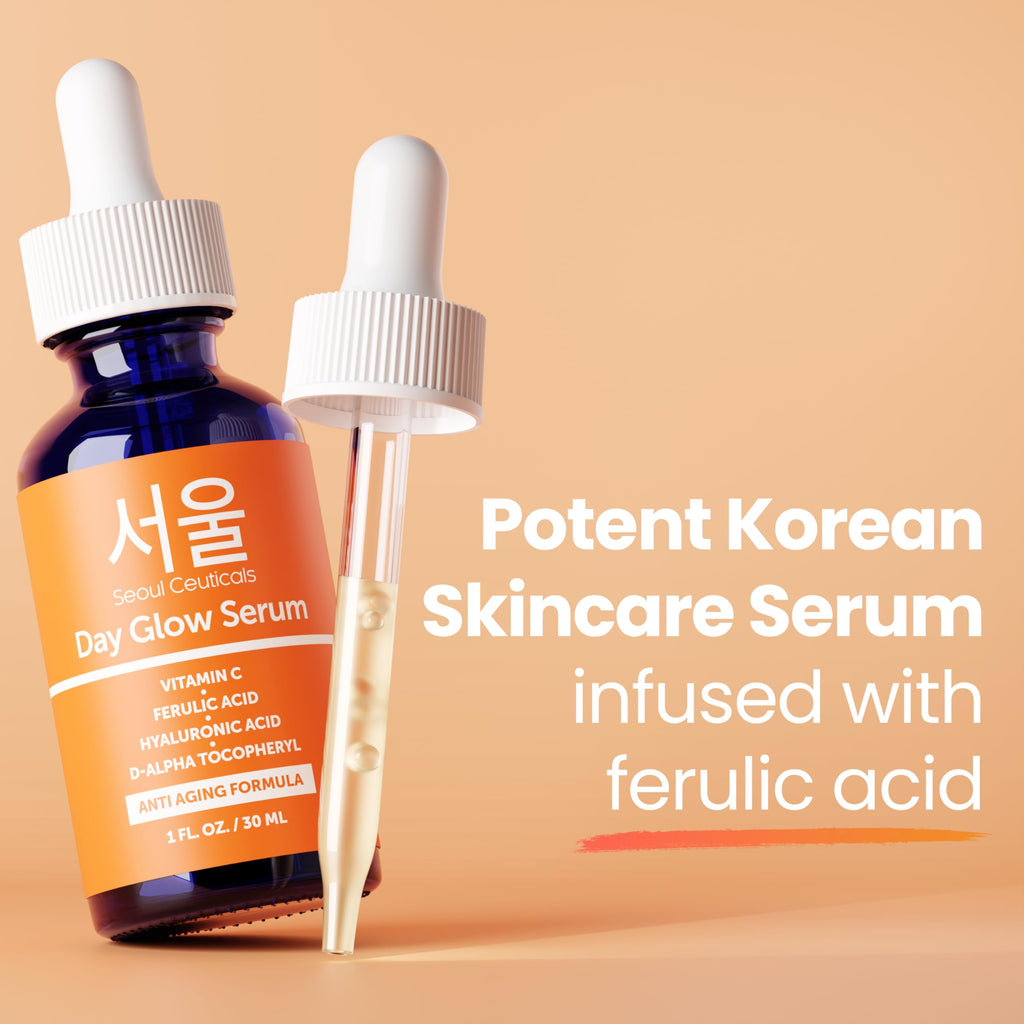 SeoulCeuticals Korean Skin Care 20% Vitamin C Hyaluronic Acid Serum + CE Ferulic Acid