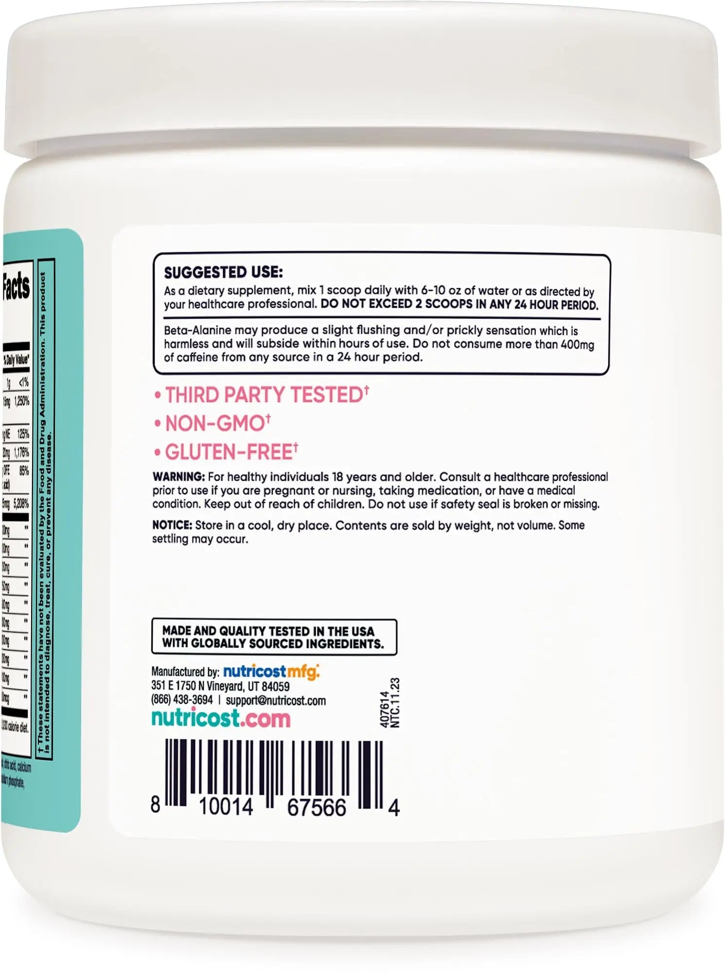 Nutricost Pre-Workout Powder for Women, Blue Raspberry, 30 Servings Nutricost Au supplements