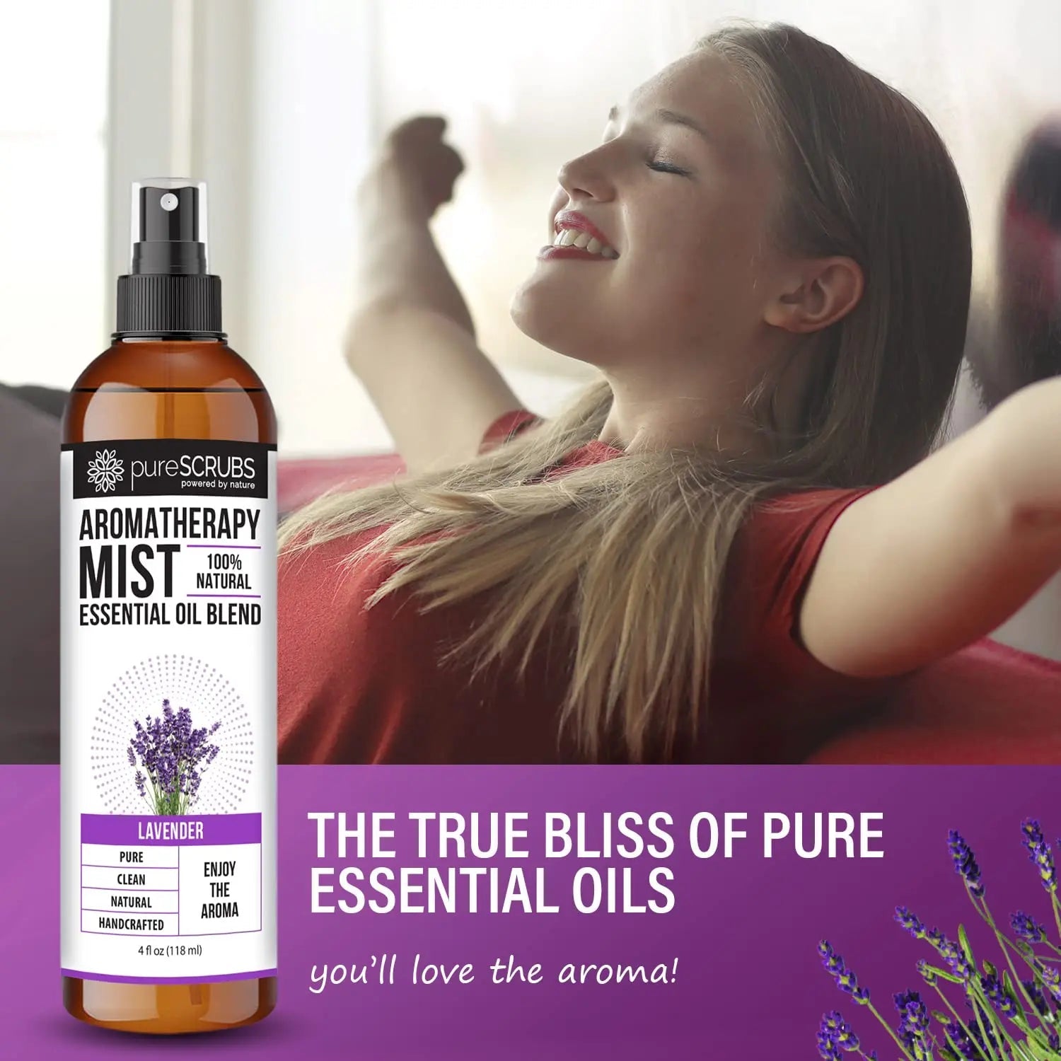 Shake, Mist & Enjoy - pureSCRUBS Premium Lavender Aromatherapy Spray Mist for Room, Body, Linens pureSCRUBS Au supplements