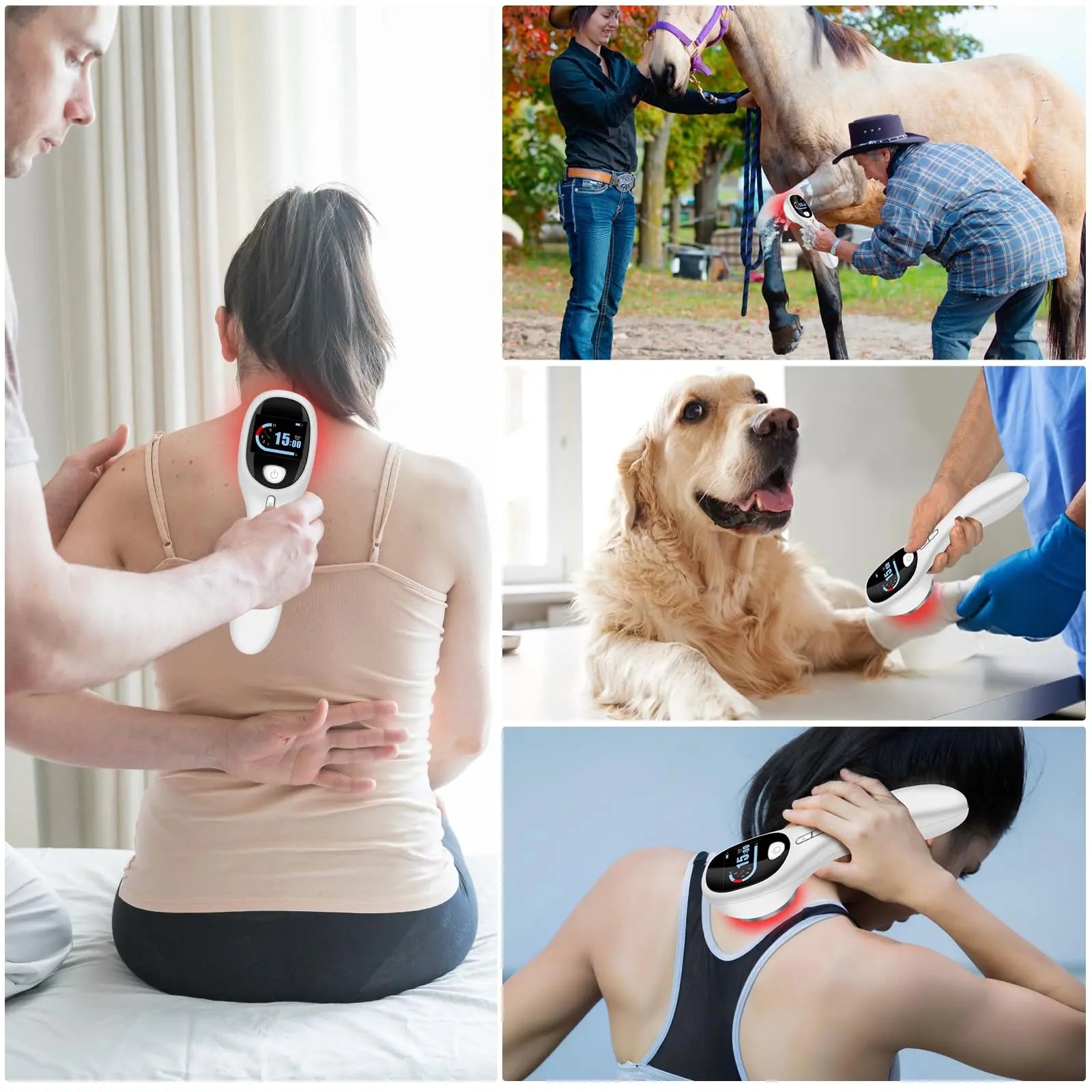 yofalo Cold Laser Human/Vet Device with LED Display Targets Joint and Muscles Directly yofalo Au supplements