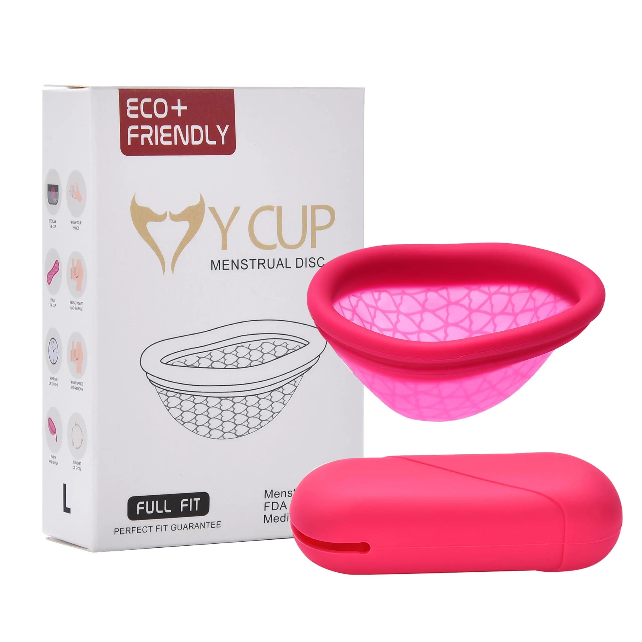 Hawwwy Reusable Menstrual Cup - Washable Period Cup with Flat-fold Compact Design HAWWWY Au supplements