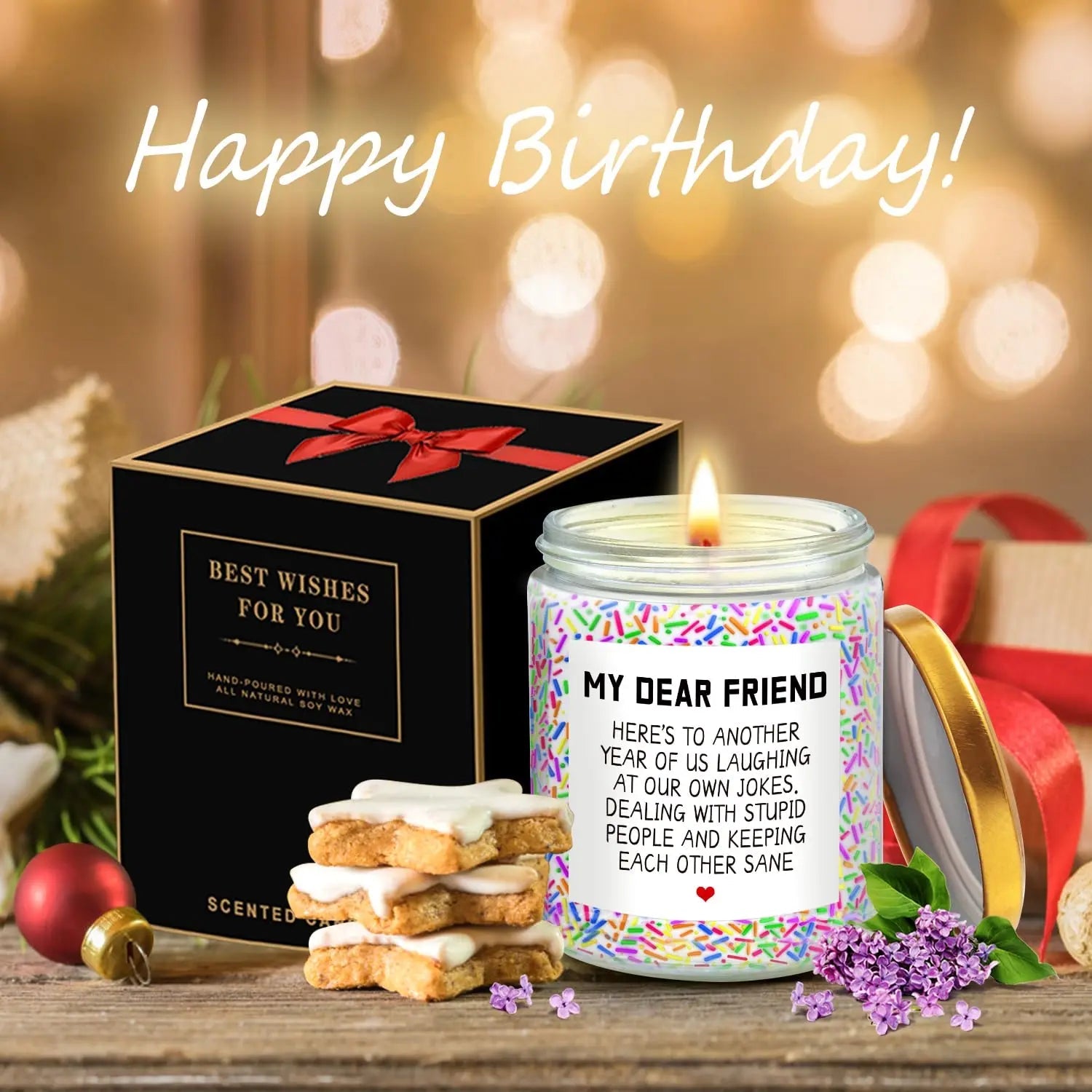 Birthday Gifts for Women, Happy Birthday Candle, Sister Birthday Gifts Ideas LOTICONA Au supplements