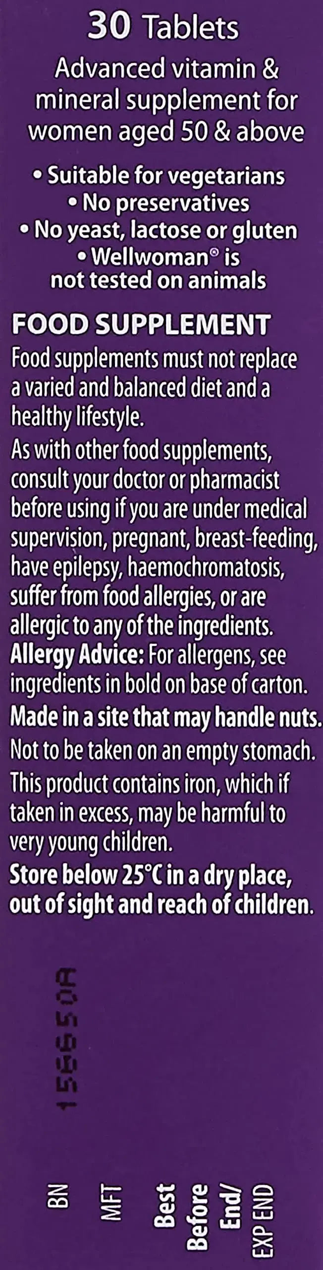 Wellwoman Vitabiotics 50+ 30 Tablets Wellwoman Au supplements