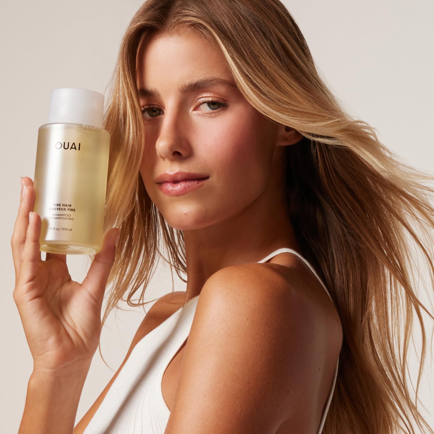 OUAI Fine Hair Shampoo - Volumizing Shampoo for Fine, Flat Strands - Made with Biotin, Keratin & Chia Seed Oil - Strengthens, Nourishes & Thickens - Color-Safe & Sulfate Free Hair Care (10 Fl oz) OUAI Au supplements