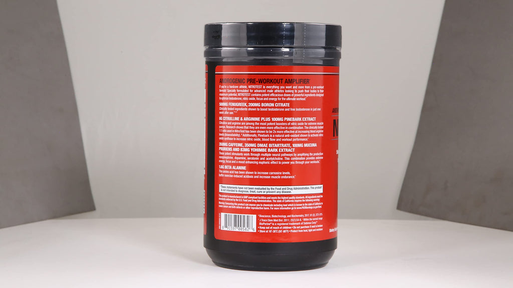 MuscleMeds Nitrotest Pre-Workout Supplement Drink, Boost Nitric Oxide, Testosterone MuscleMeds Au supplements