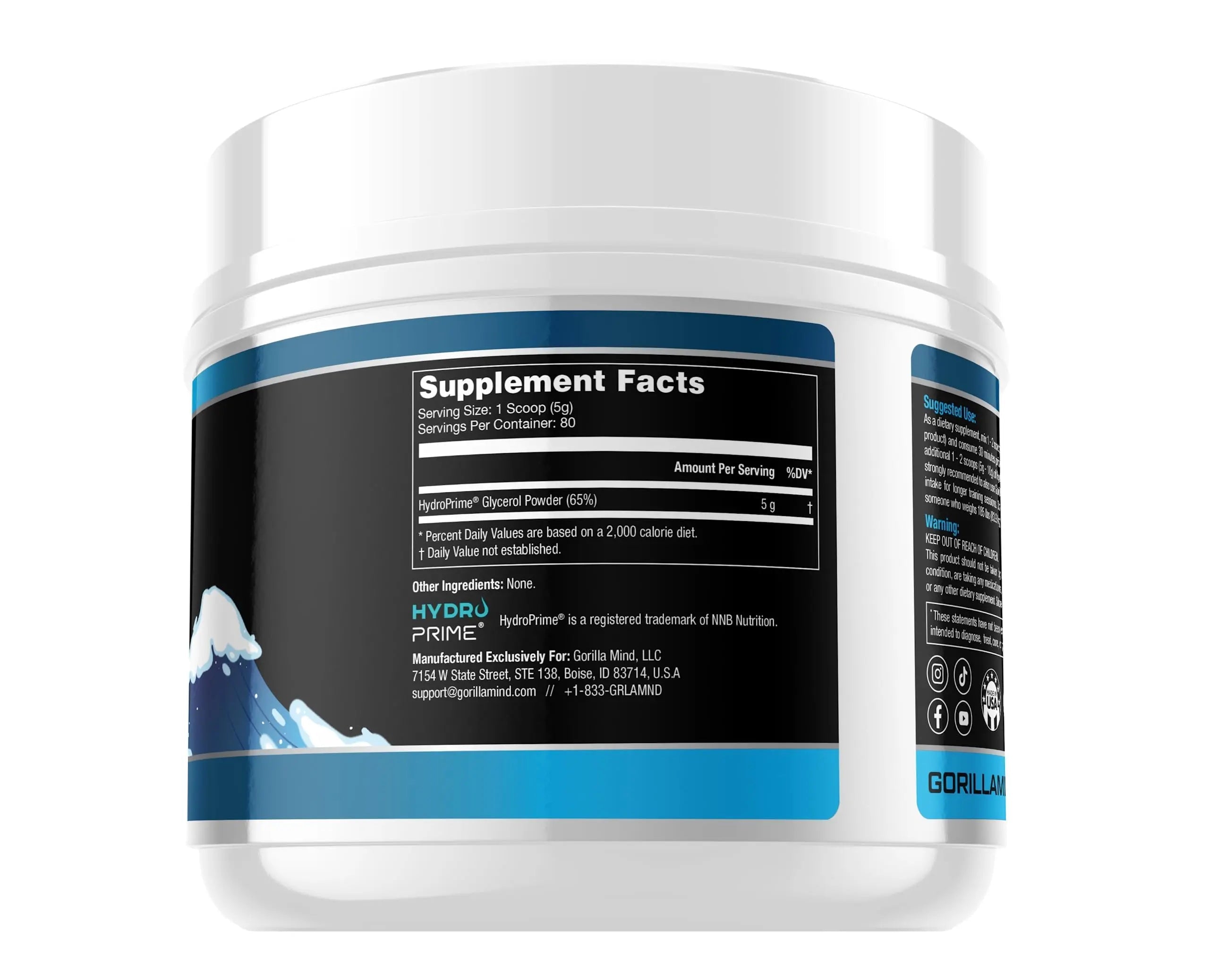 Gorilla Mind Hydroprime Glycerol Pre-Workout - Hydrating Pre-Workout Formula for Intense Gorilla Mind Au supplements