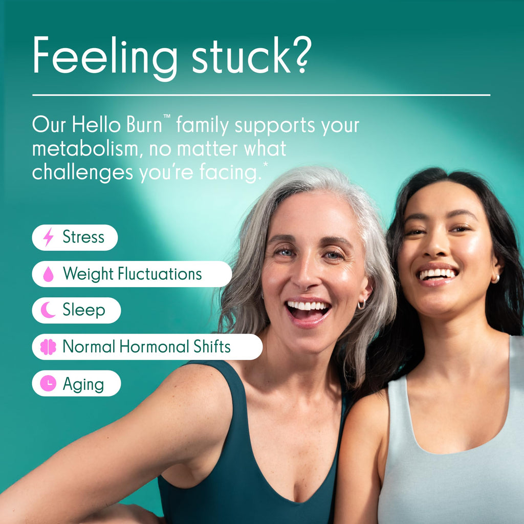 Love Wellness Hello Burn Activate | Support Visceral Fat Burn with HT BPL1 Postbiotic | Supports Healthy Waist Circumference, Longevity and Metabolic Wellness | 30 Count Love Wellness Au supplements