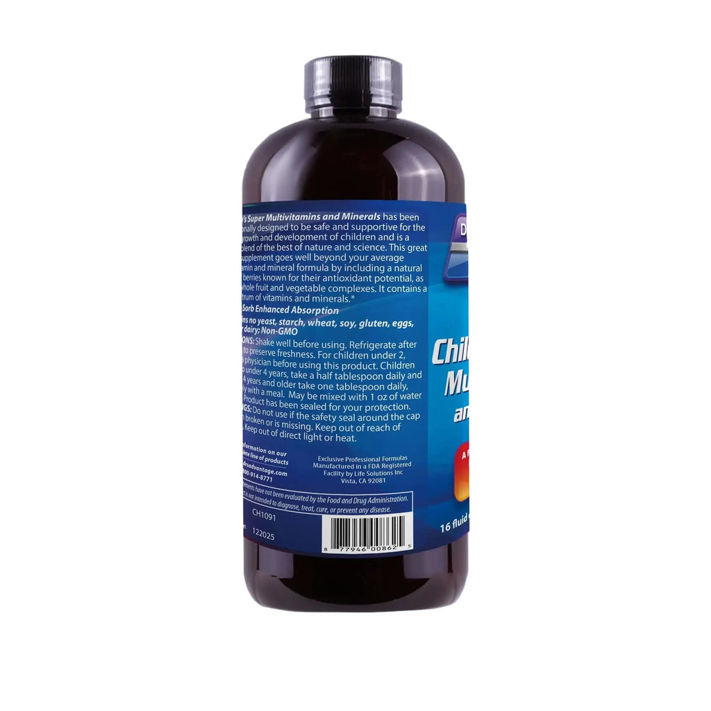Dr's Advantage DA862 Liquid Children's Multivitamin and Minerals, 16 oz. Dr's Advantage Au supplements