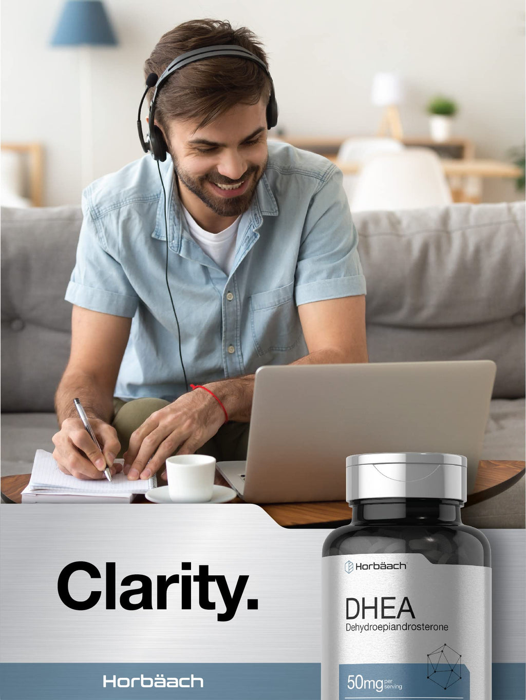 DHEA 50mg 150 Tablets | Non-GMO, Gluten Free Supplement | by Horbaach Horbäach Au supplements