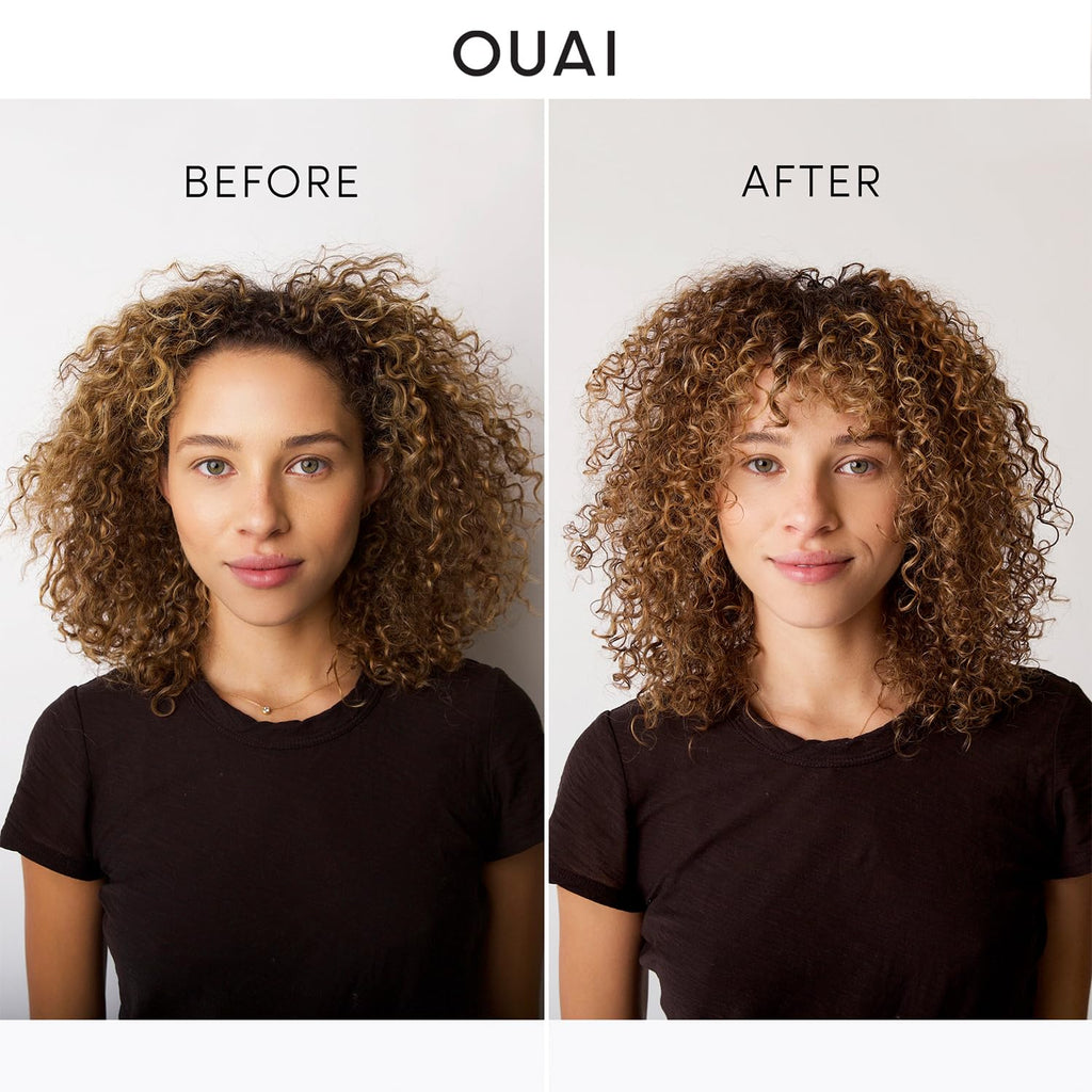 OUAI Curl Cream - Curl Defining Cream with Chia & Linseed Oil - Enhances Definition, Hydration & Shine - Tames Frizz & Protects from Humidity - Silicone-Free Curly Hair Products for Women (8 oz) OUAI Au supplements
