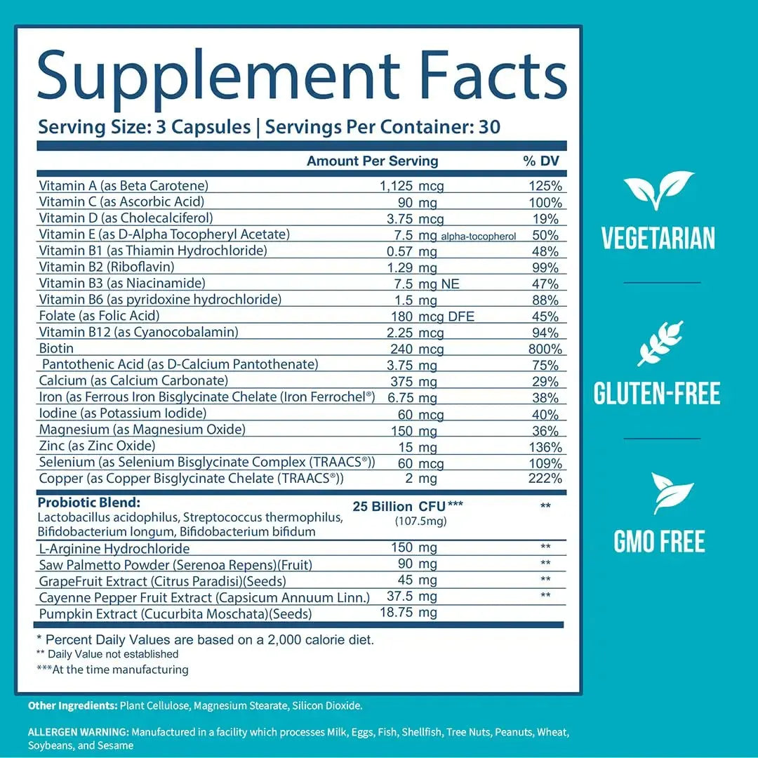 GOBIOTIX Multivitamin with Probiotics and Digestive Enzymes - 25 Billion CFU - Digestive Health, Probiotics for Women and Men GOBIOTIX Au supplements