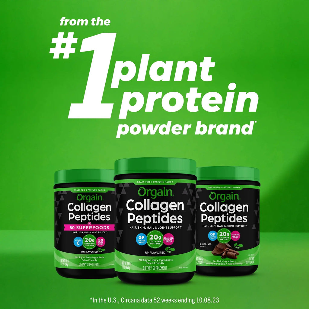Orgain Collagen Peptides Unflavoured 454 g Orgain Au supplements