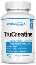 PEScience TruCreatine Creatine Pills, Easy-to-Take Creapure Creatine Capsules, Monohydrate, for Men & Women, Supports Muscle Growth, Strength & Recovery, Cognition, 3g Per Serving, 120 Capsules PEScience Au supplements