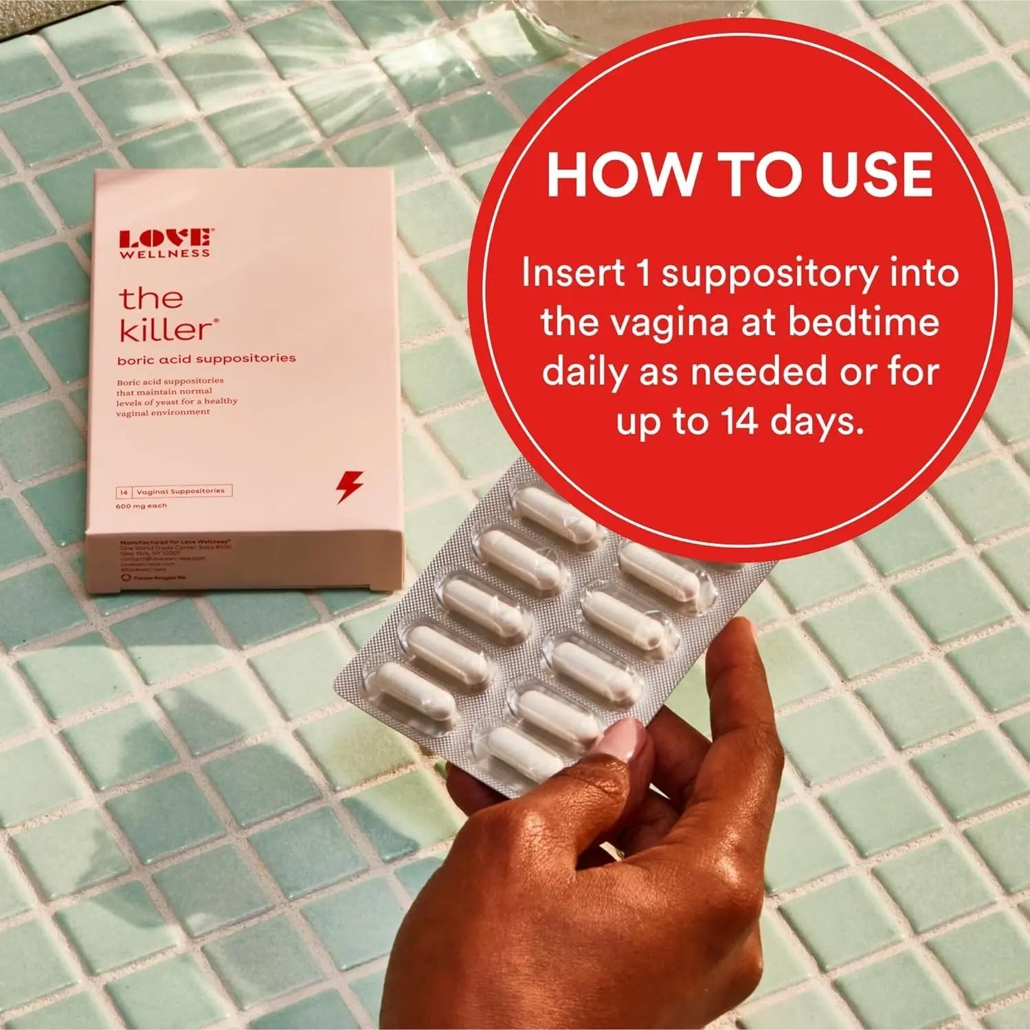 Love Wellness Good Girl Probiotics & The Killer | Vaginal pH Balance Supplement & Boric Acid Suppositories Love Wellness Au supplements