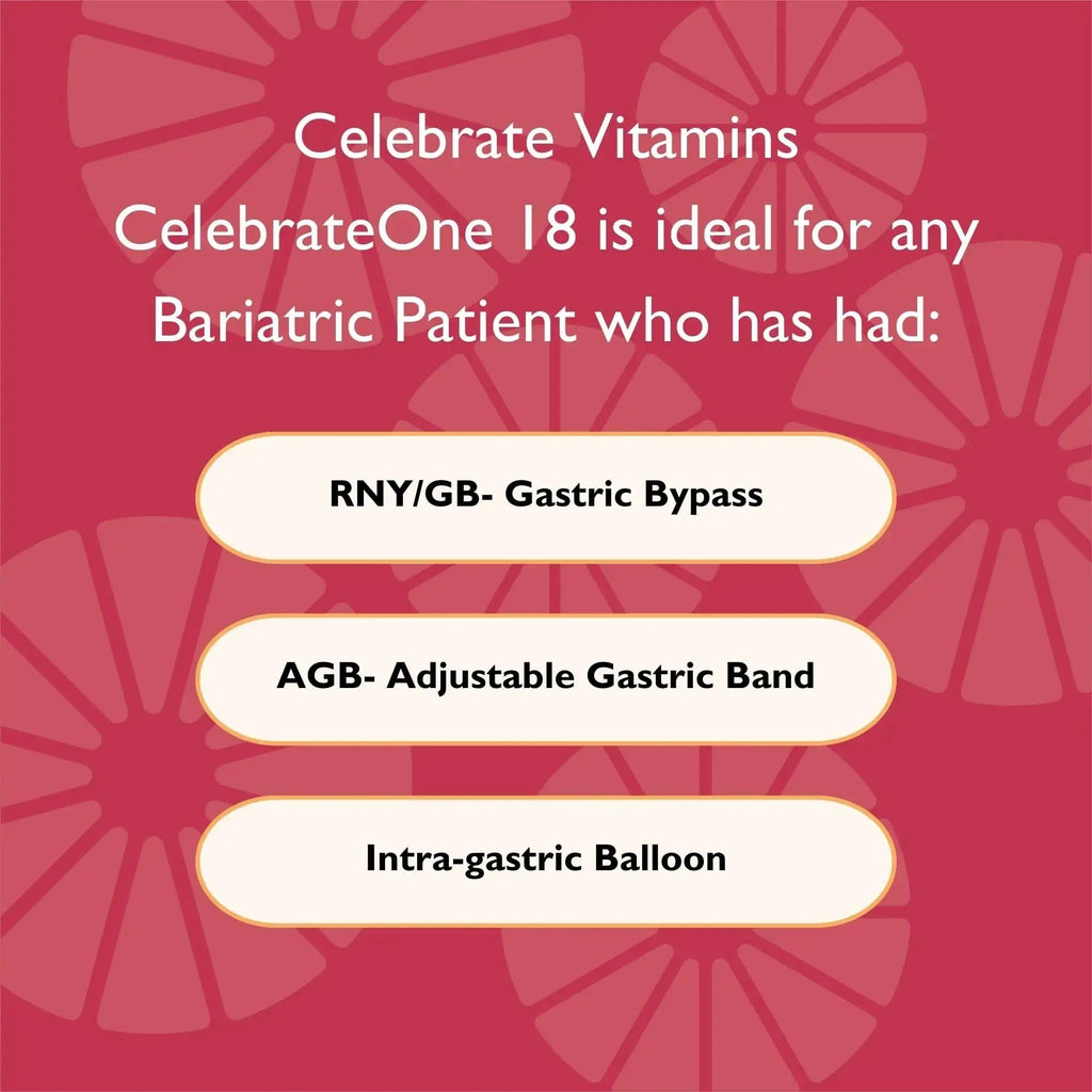 Celebrate Vitamins CelebrateONE 18 Chewables, 18mg Iron - Once Daily Bariatric Multivitamin, Essential Vitamins & Minerals Celebrate Bariatric Supplements Au supplements