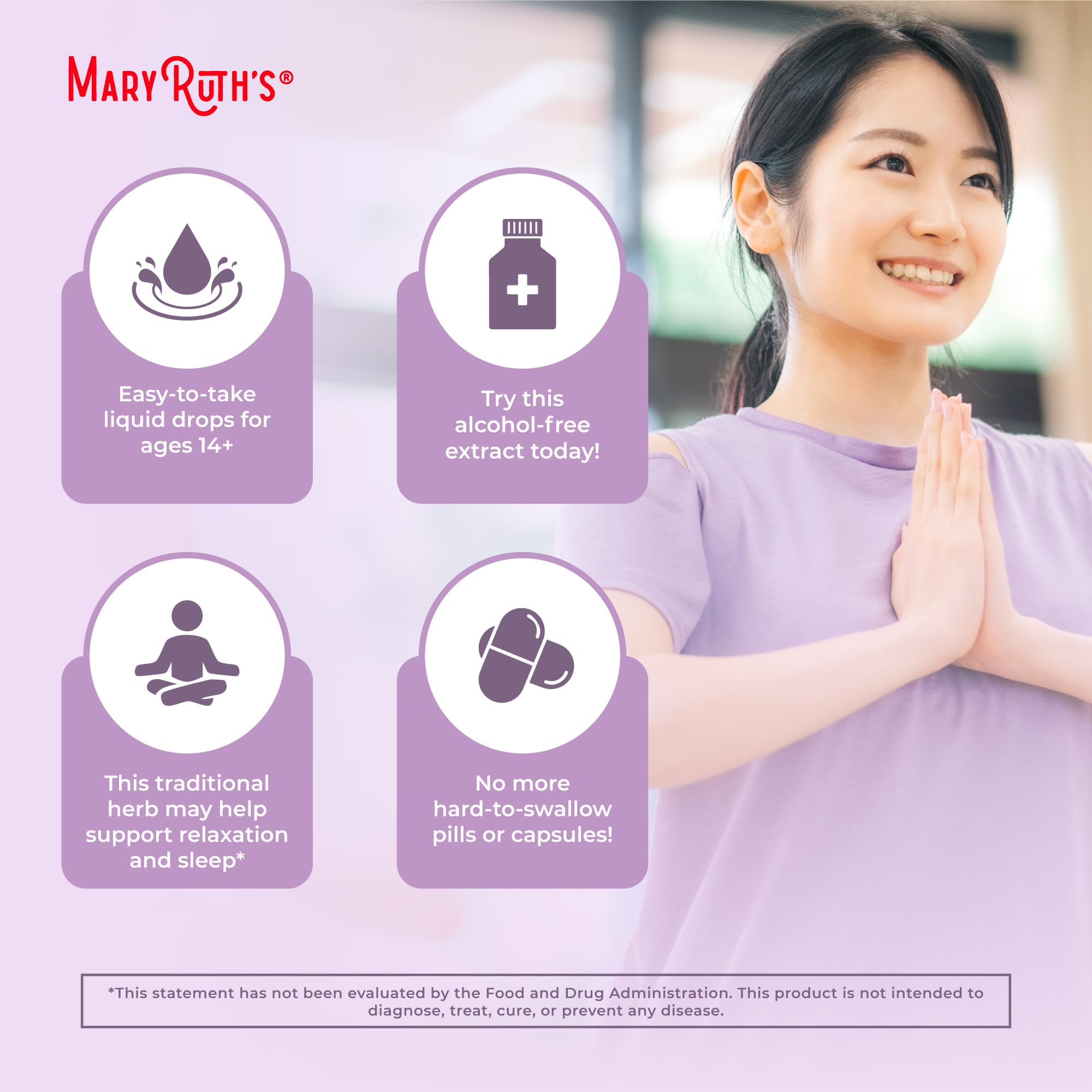 MARYRUTH'S Organics Valerian Root Liquid Drops | 2 Month Supply | Sugar Free | USDA Organic Valerian Root Drops | Support Sleep | Calm and Stress Relief