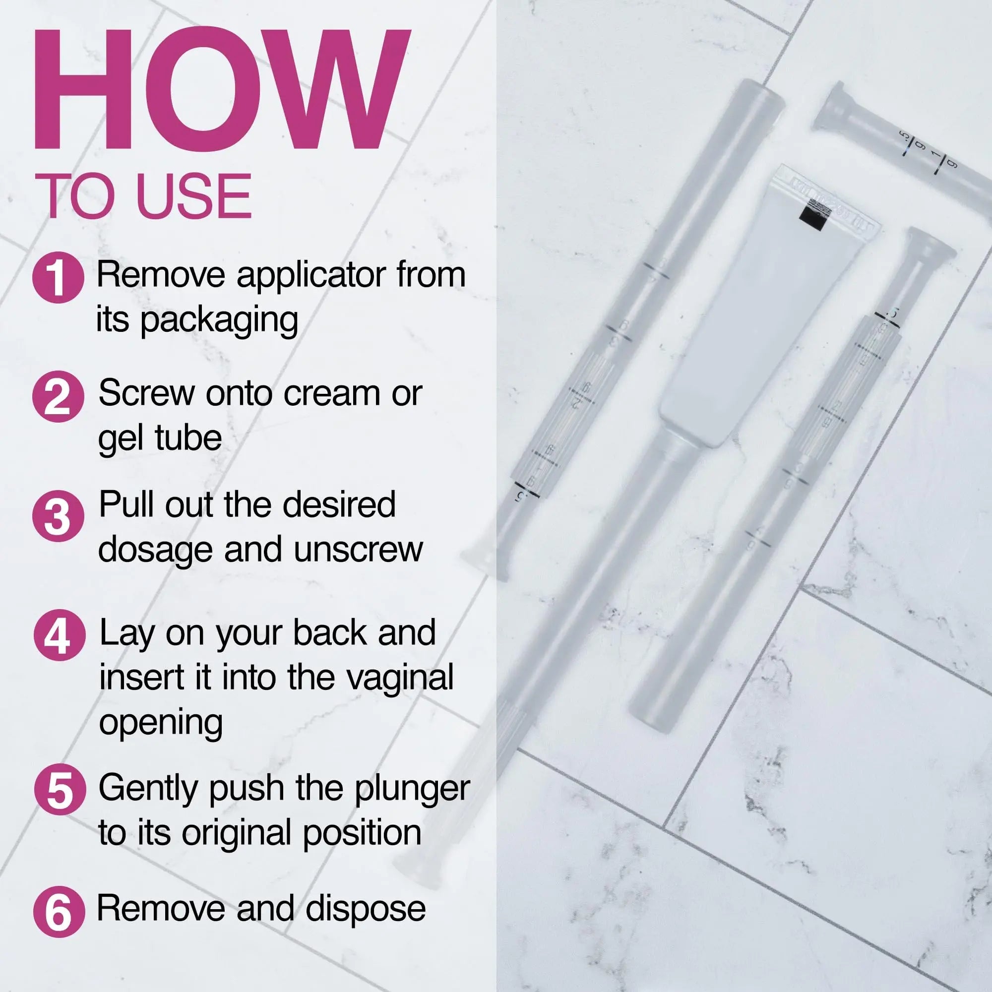 Flextiva Disposable Plastic Vaginal Cream Applicators - Threaded End to Fit OTC Gel or Cream Products Flextiva Au supplements